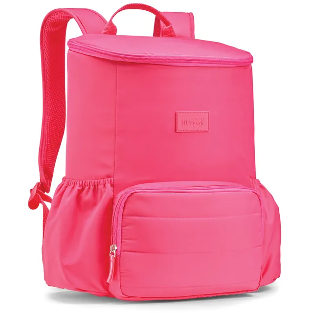 fit-fresh-izzy-24-can-backpack-cooler-hot-pink-insulated-hands-free-cooler-backp image 1