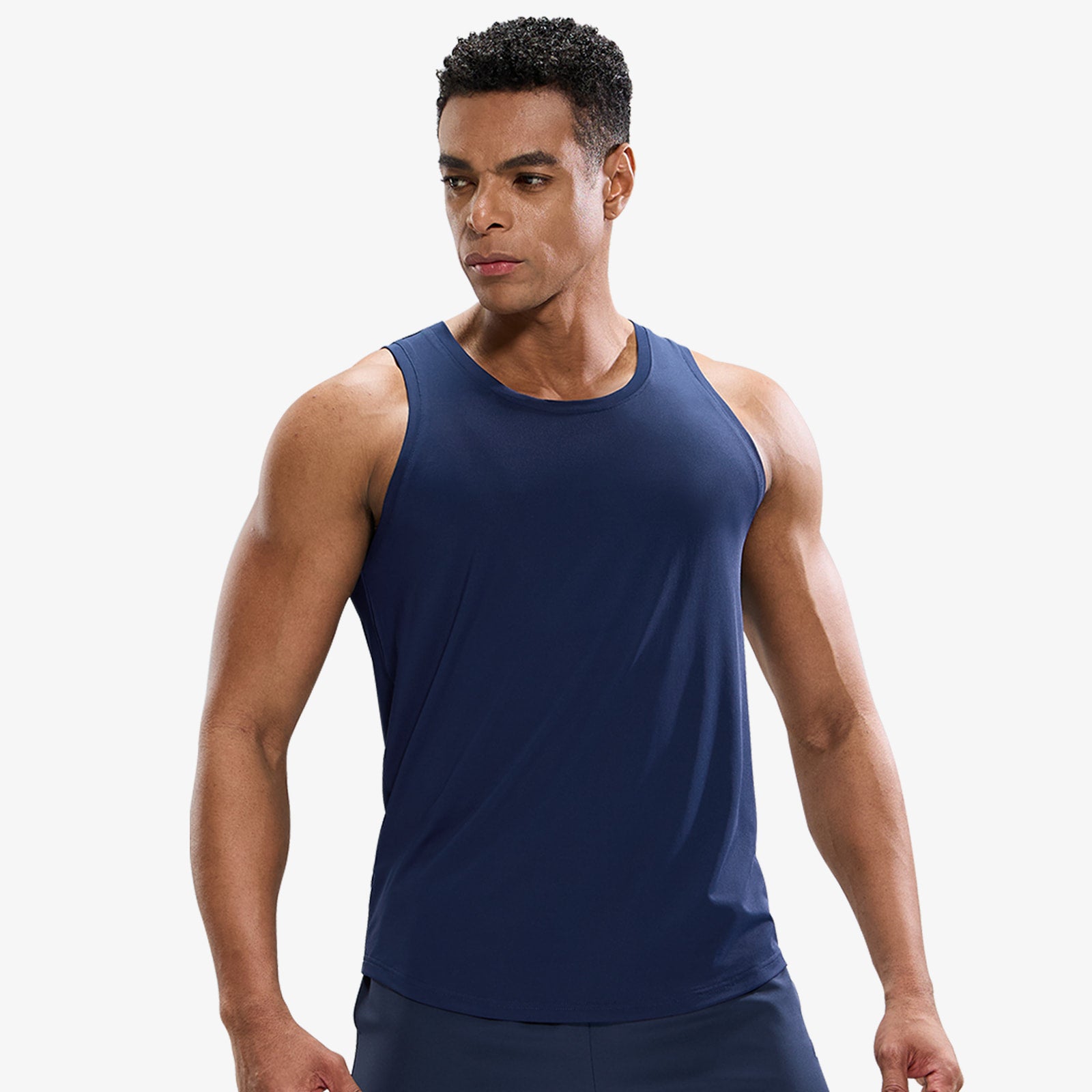 mier-breezerun-men-s-sleeveless-running-tank-quick-dry-4-way-stretch-sprintdry-w image 4