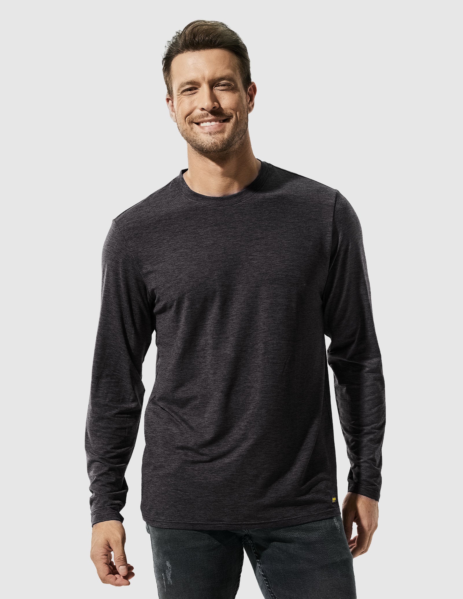 mier-x-sofort-men-s-buttery-soft-long-sleeve-athletic-crew-neck-tee image 4