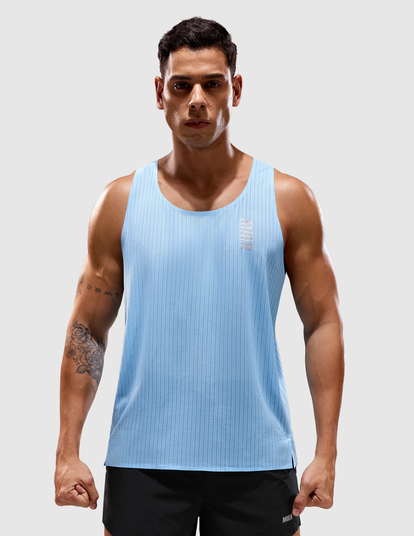 mier-limitless-men-s-running-race-singlet-2-5-oz-ultralight-airmesh-race-tank image 7