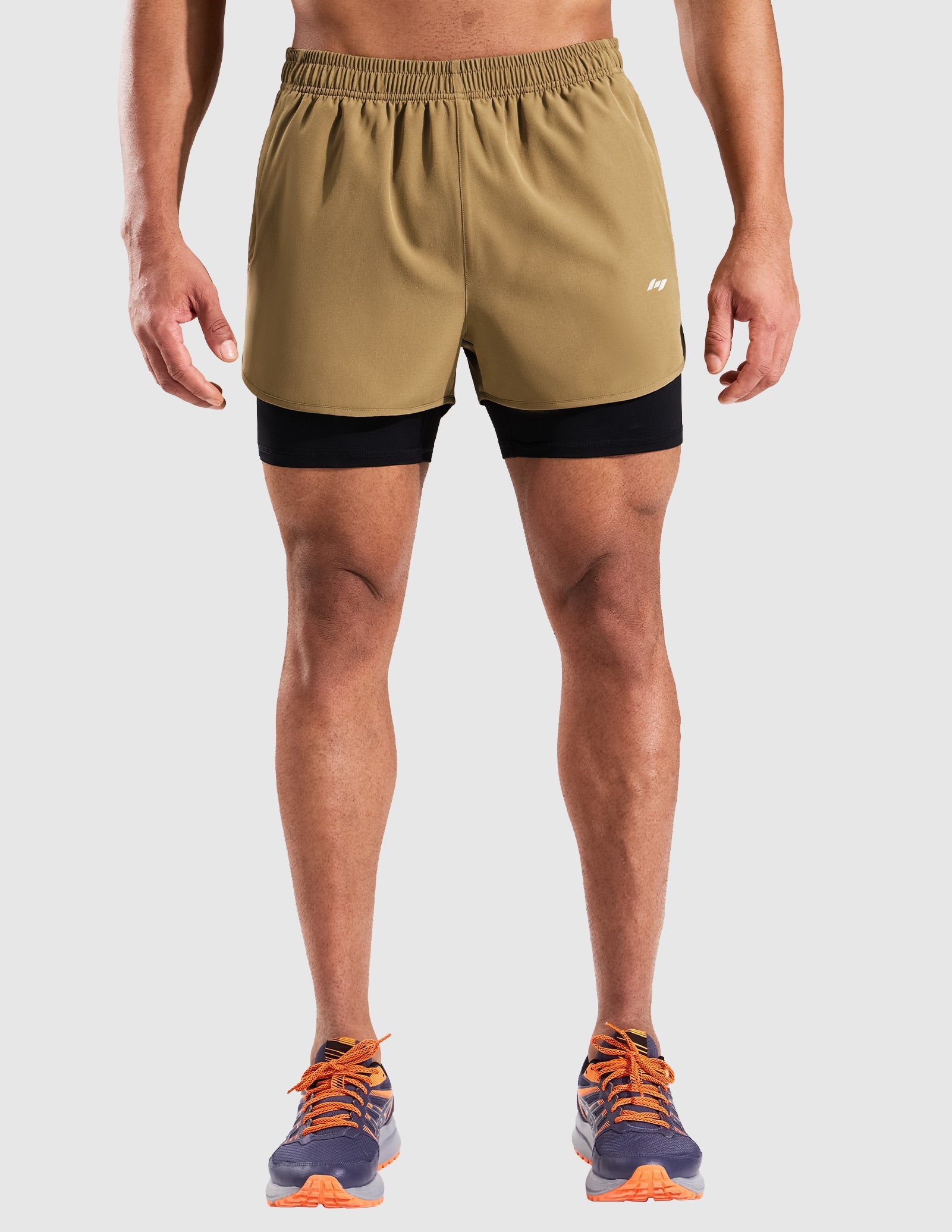 mier-sprintdry-men-s-3-2-in-1-running-shorts-with-5-compression-liner image 2