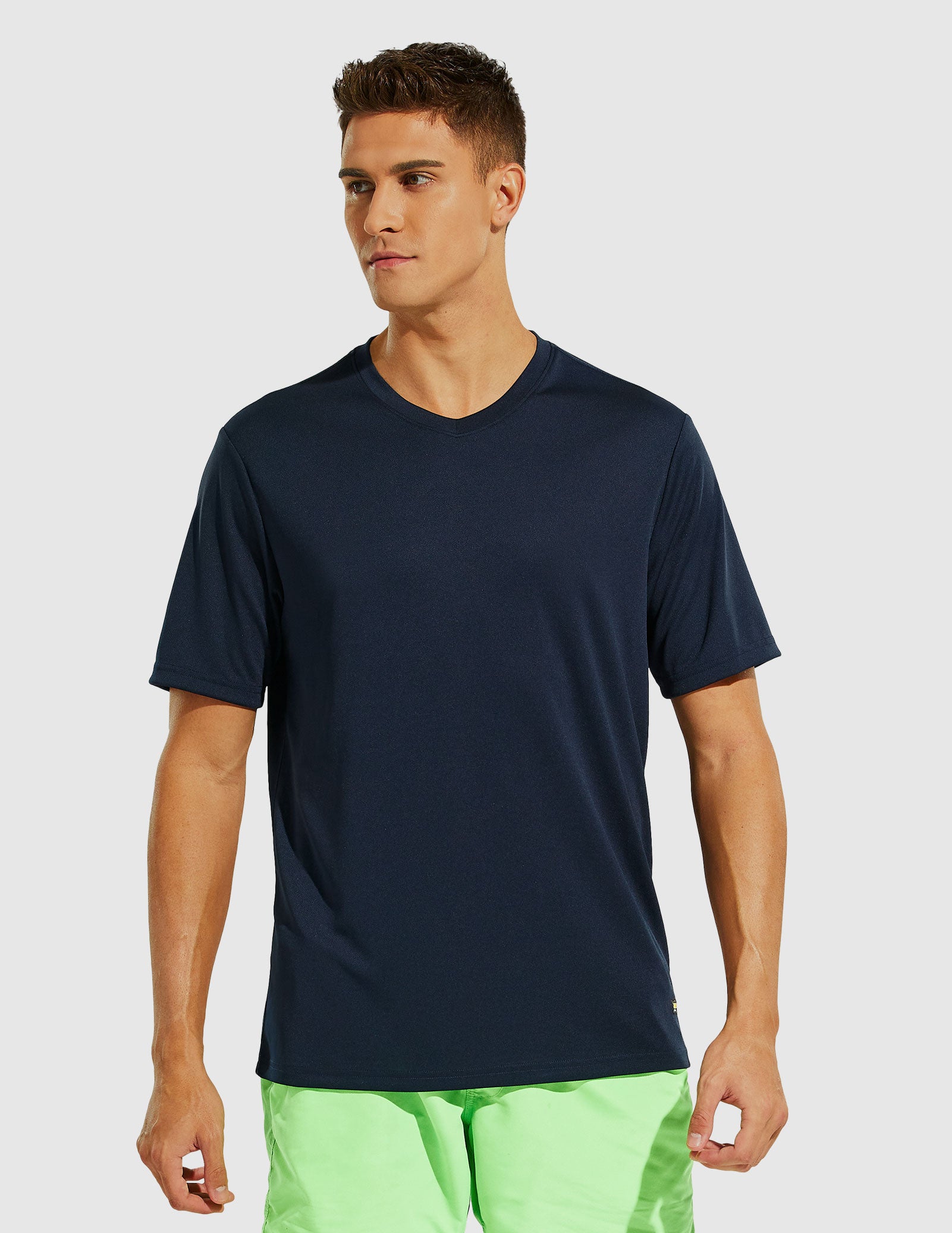 mier-men-s-sprintdry-recycled-v-neck-dry-fit-performance-t-shirt image 5