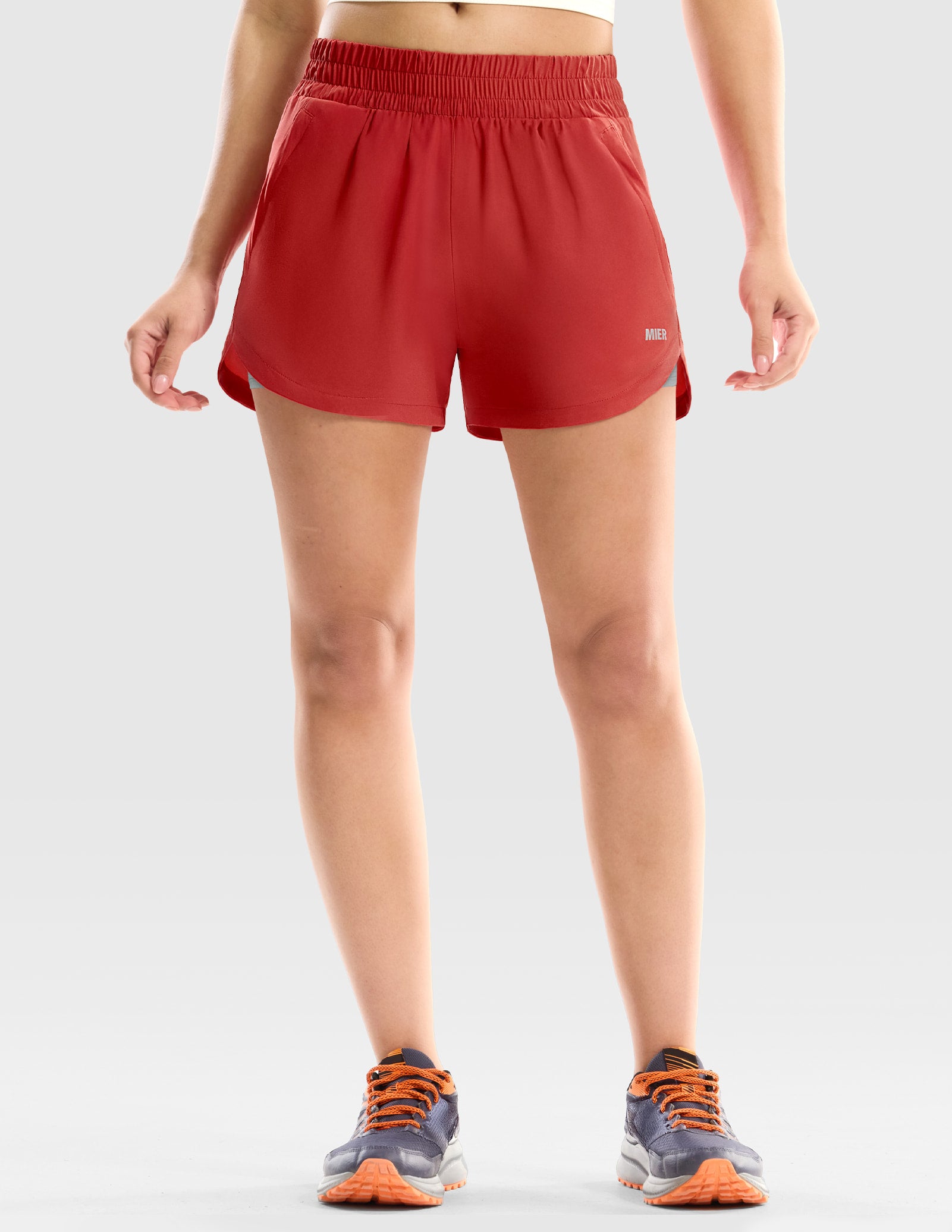 mier-pacelite-women-s-3-2-in-1-running-shorts-with-zipper-pockets image 7