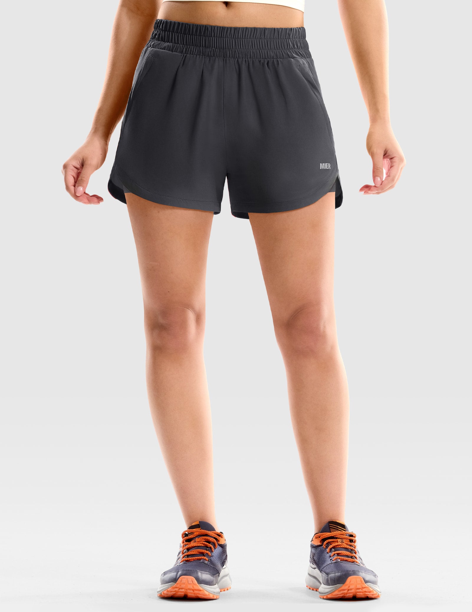 mier-pacelite-women-s-3-2-in-1-running-shorts-with-zipper-pockets image 4