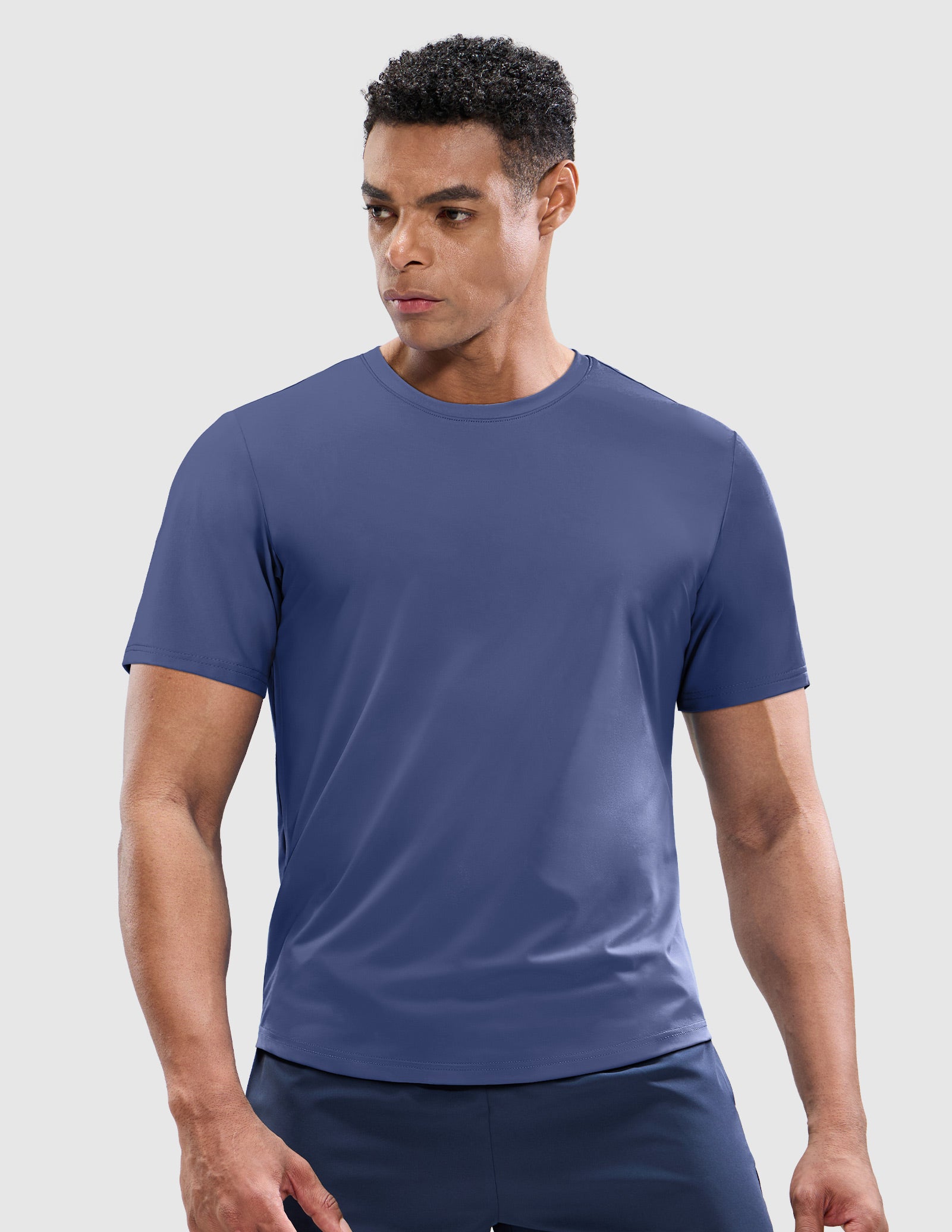 mier-breezerun-men-s-upf-50-running-t-shirt-4-way-stretch-dry-fit-tee image 2