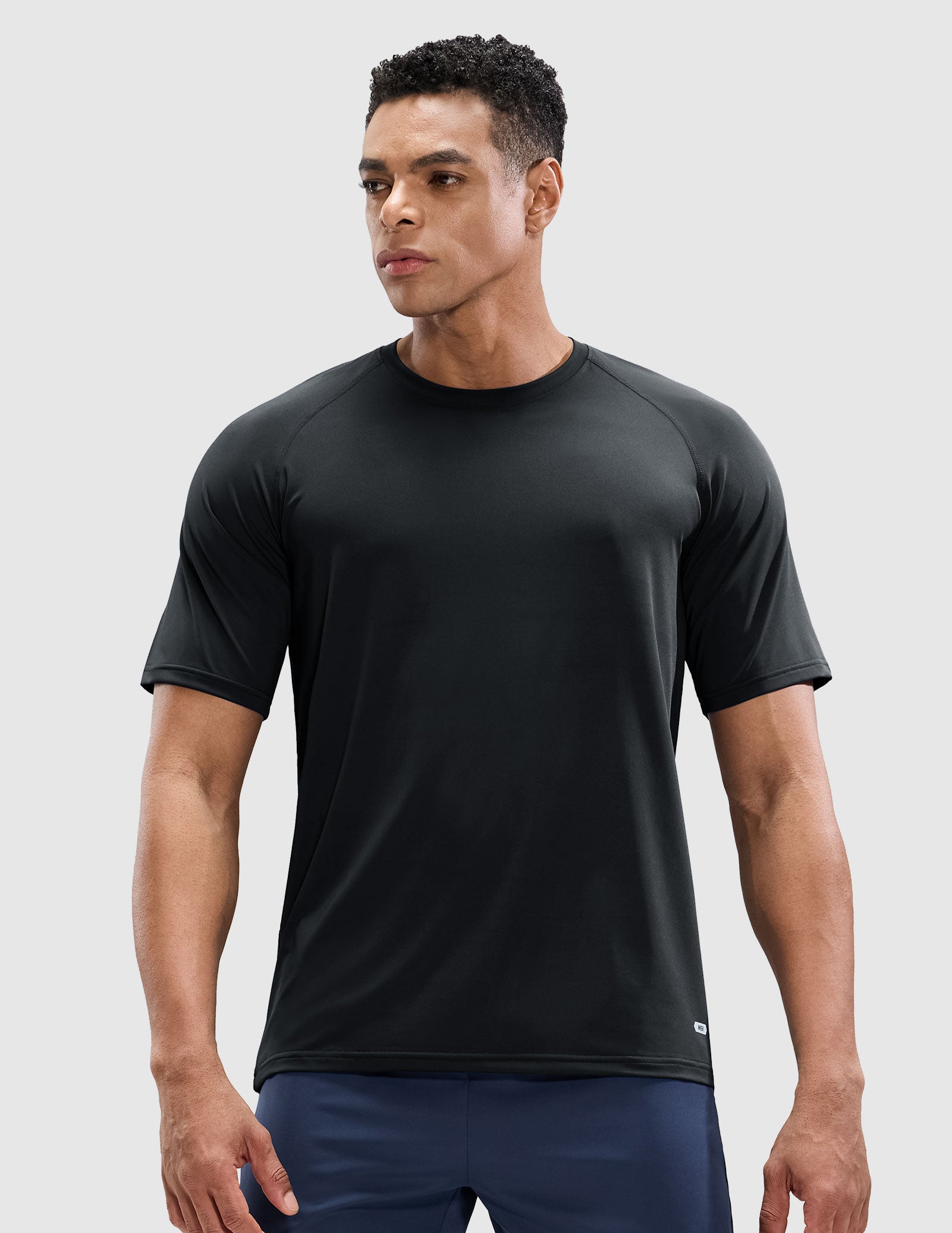 mier-breezerun-men-s-athletic-t-shirt-raglan-dry-fit-stretch-workout-tee image 2