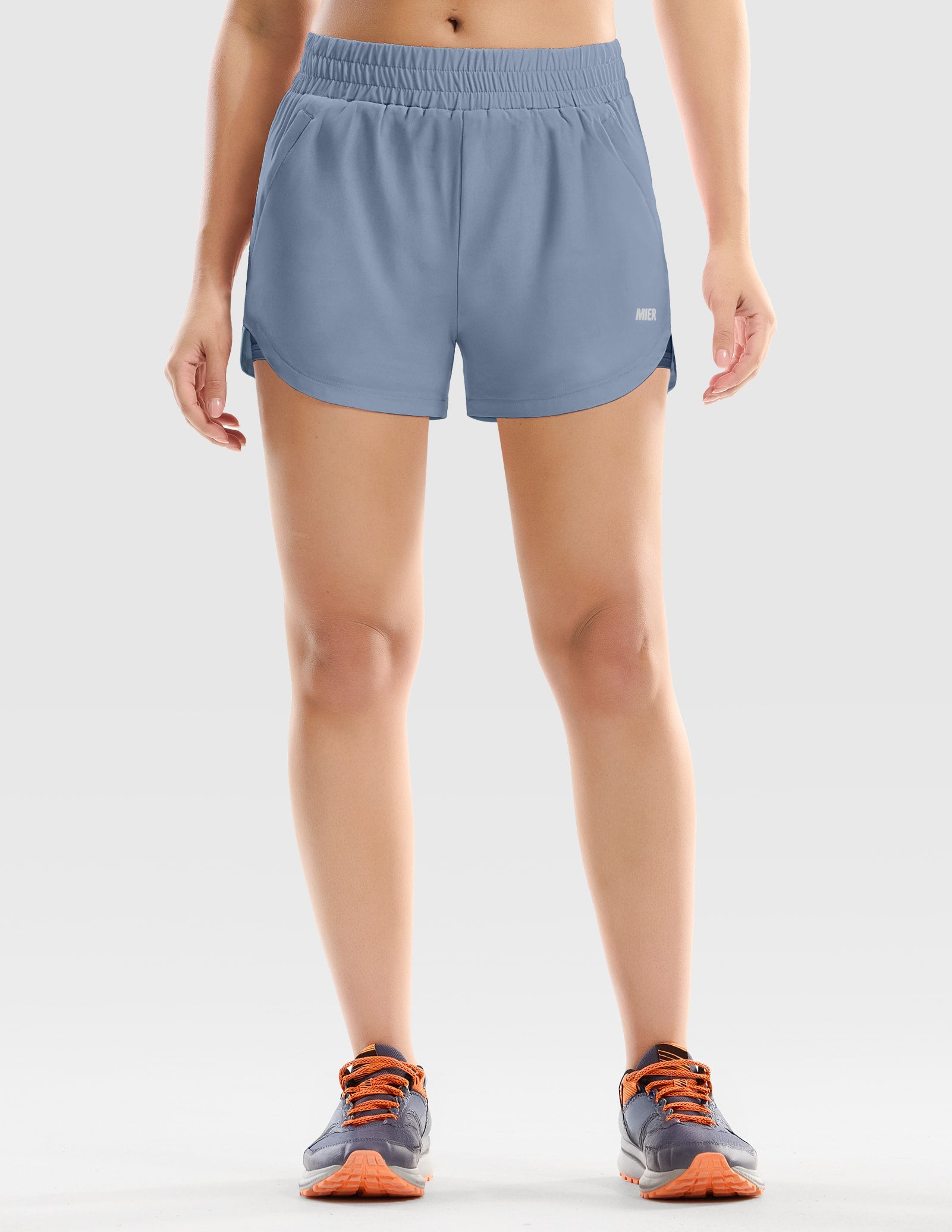 mier-pacelite-women-s-3-2-in-1-running-shorts-with-zipper-pockets image 5