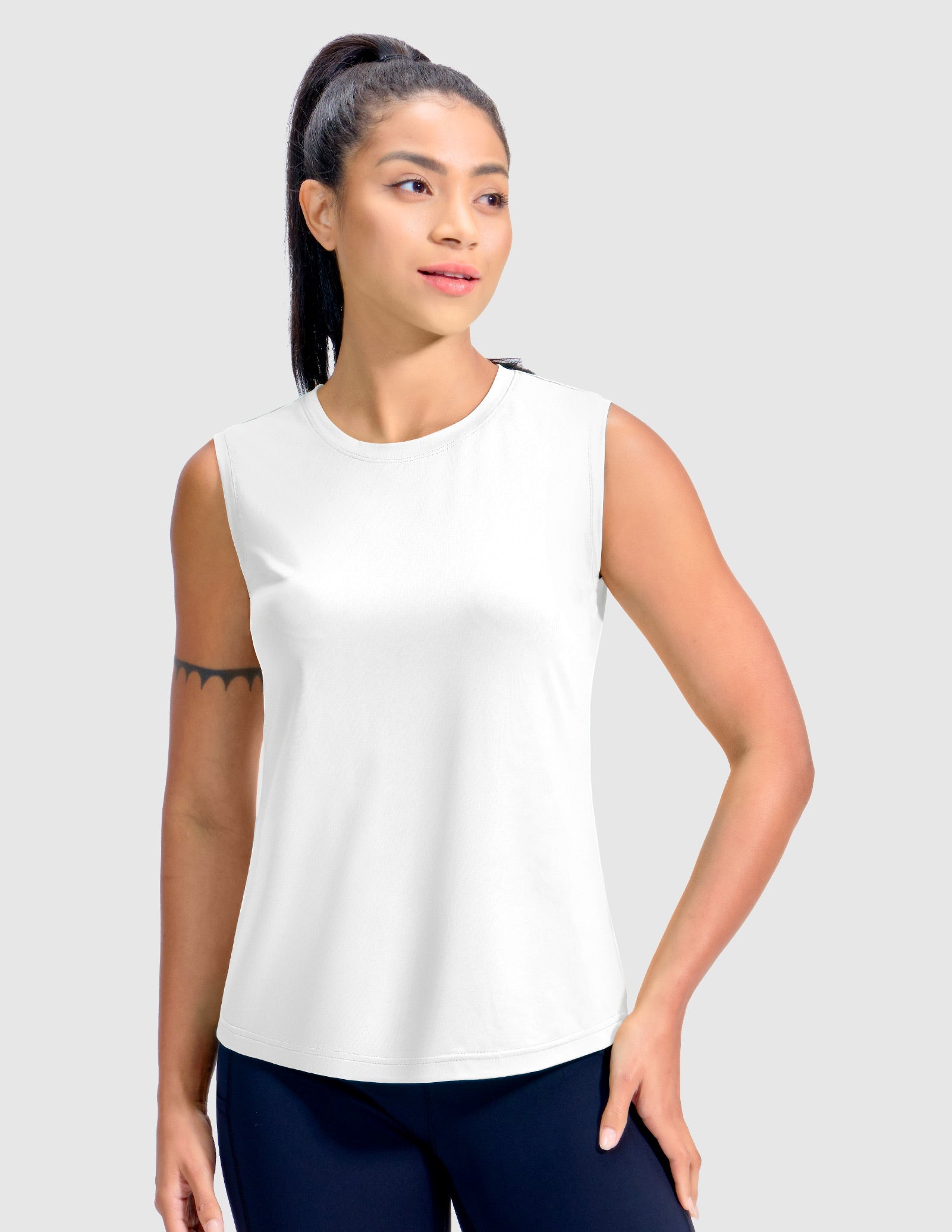 mier-breezerun-women-s-sleeveless-tee-upf-50-moisture-wicking-workout-tank-top-f image 3