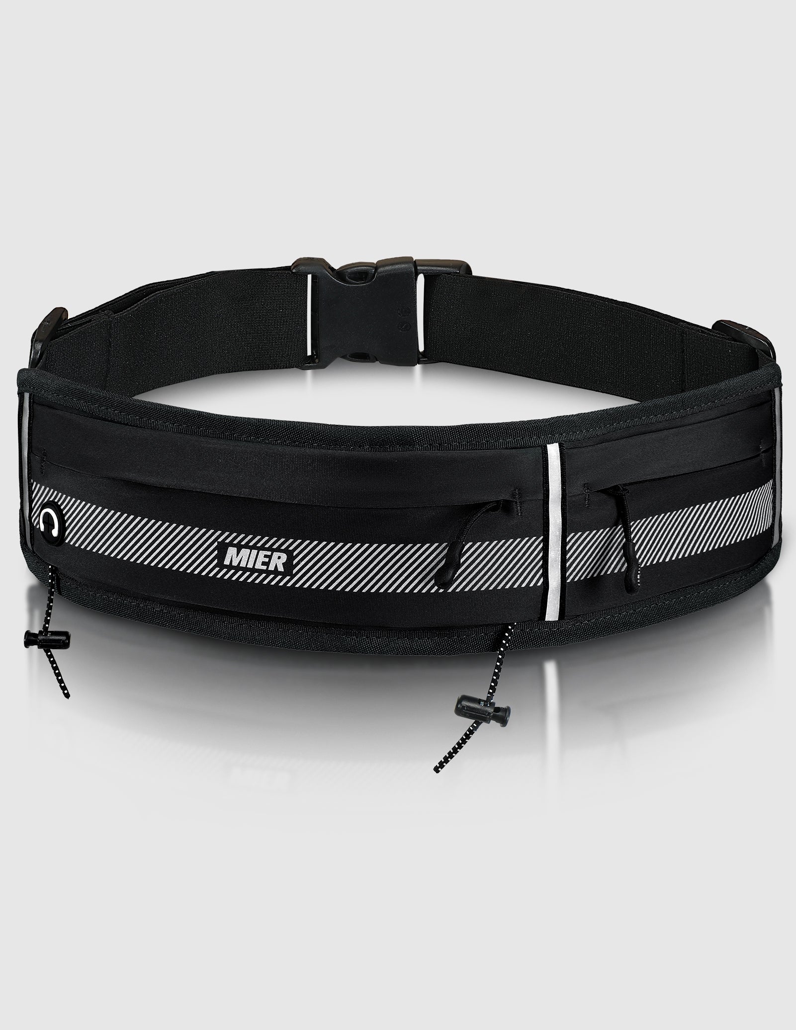 mier-unisex-zipper-running-belt-with-race-bib-clips-and-headphone-port image 7