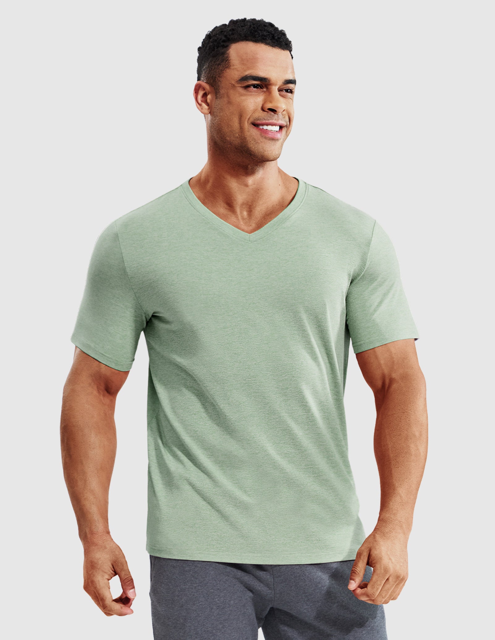 mier-men-s-x-sofort-buttery-soft-dry-fit-v-neck-workout-t-shirt-quick-dry-4-way- image 1