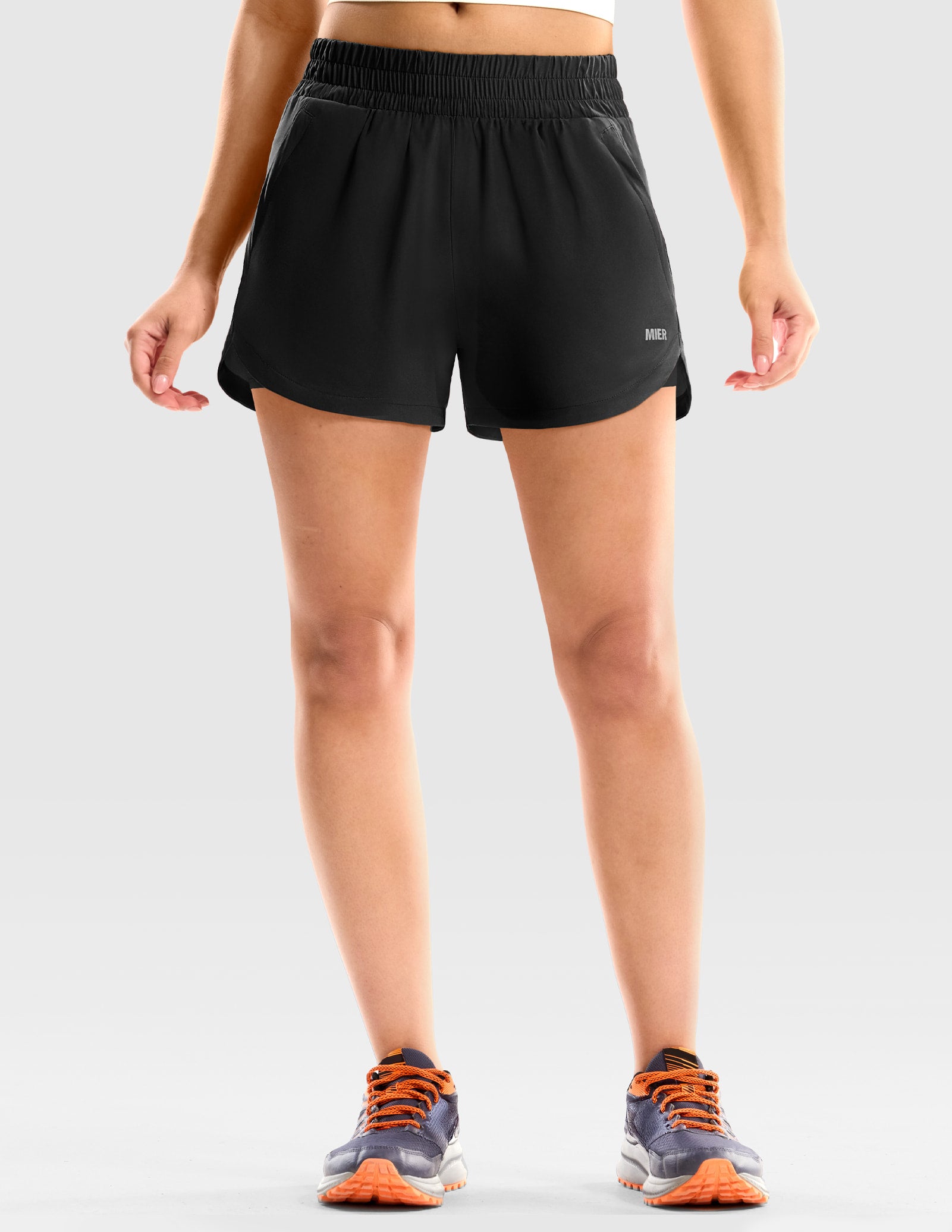 mier-pacelite-women-s-3-2-in-1-running-shorts-with-zipper-pockets image 3