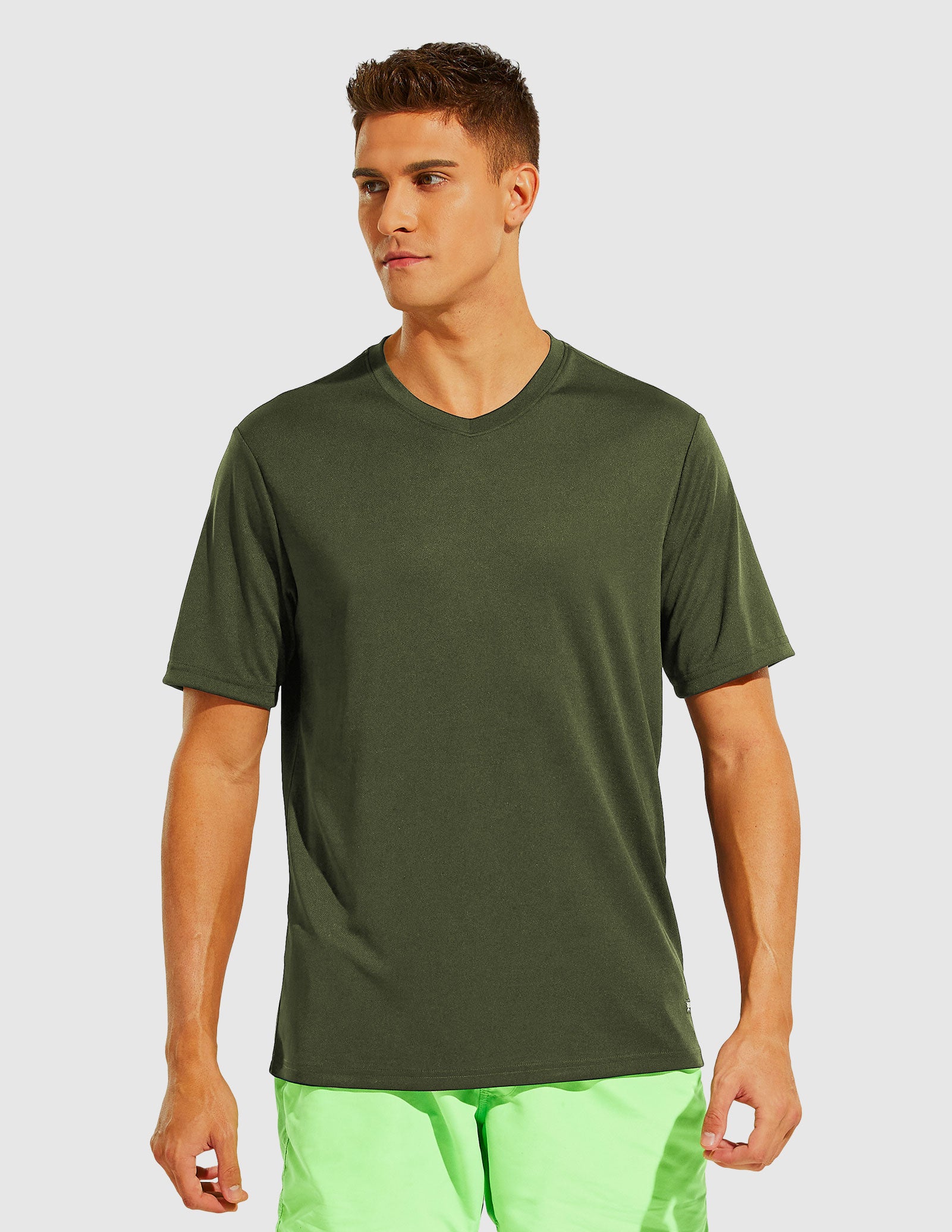 mier-men-s-sprintdry-recycled-v-neck-dry-fit-performance-t-shirt image 6