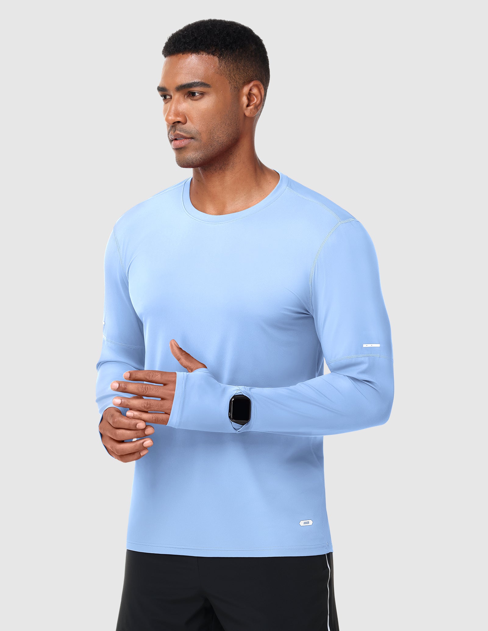mier-breezerun-men-s-long-sleeve-upf-50-quick-dry-shirt-sun-protection-performan image 3