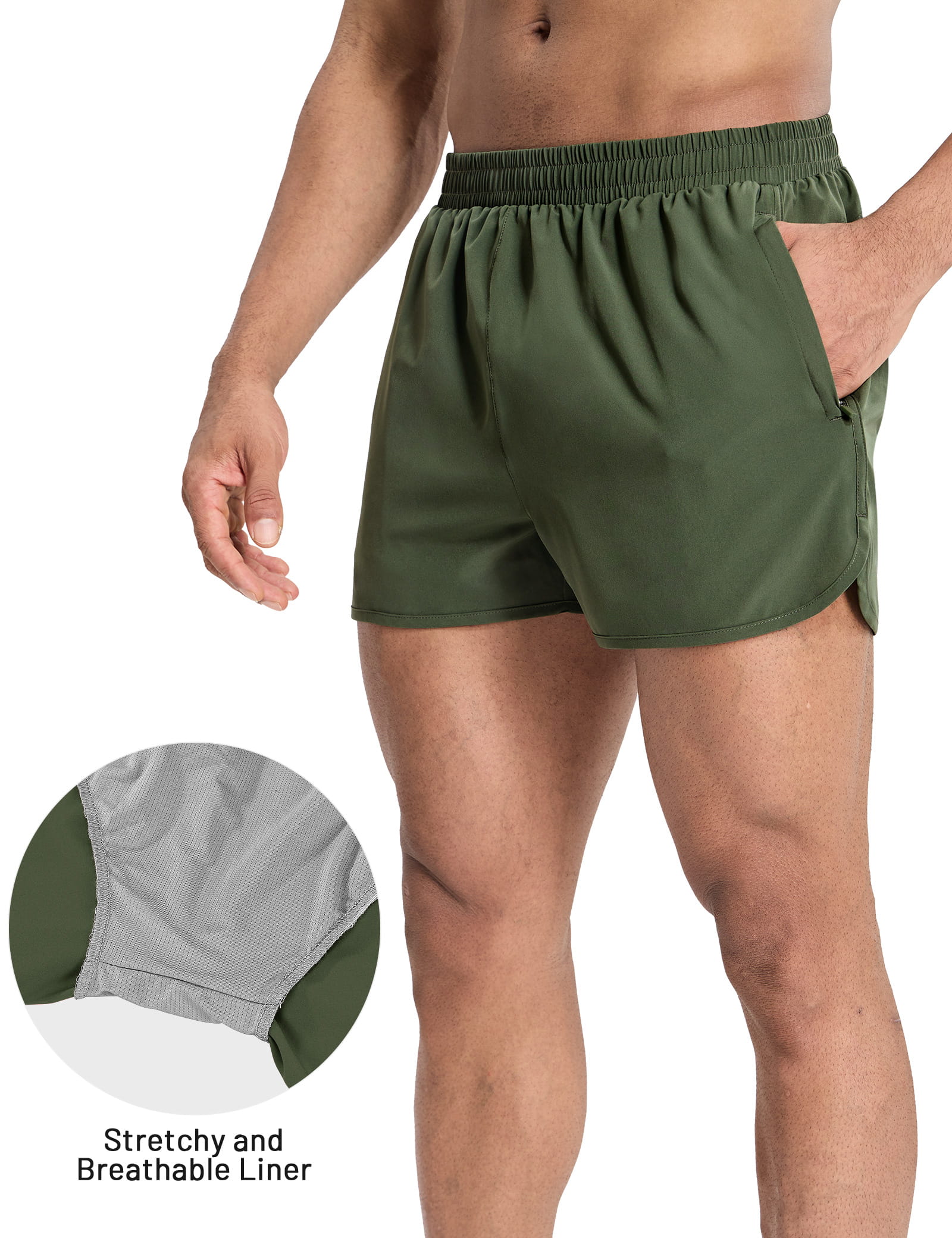 mier-pacelite-men-s-3-split-running-shorts-with-brief-lightweight-quick-dry-race image 5