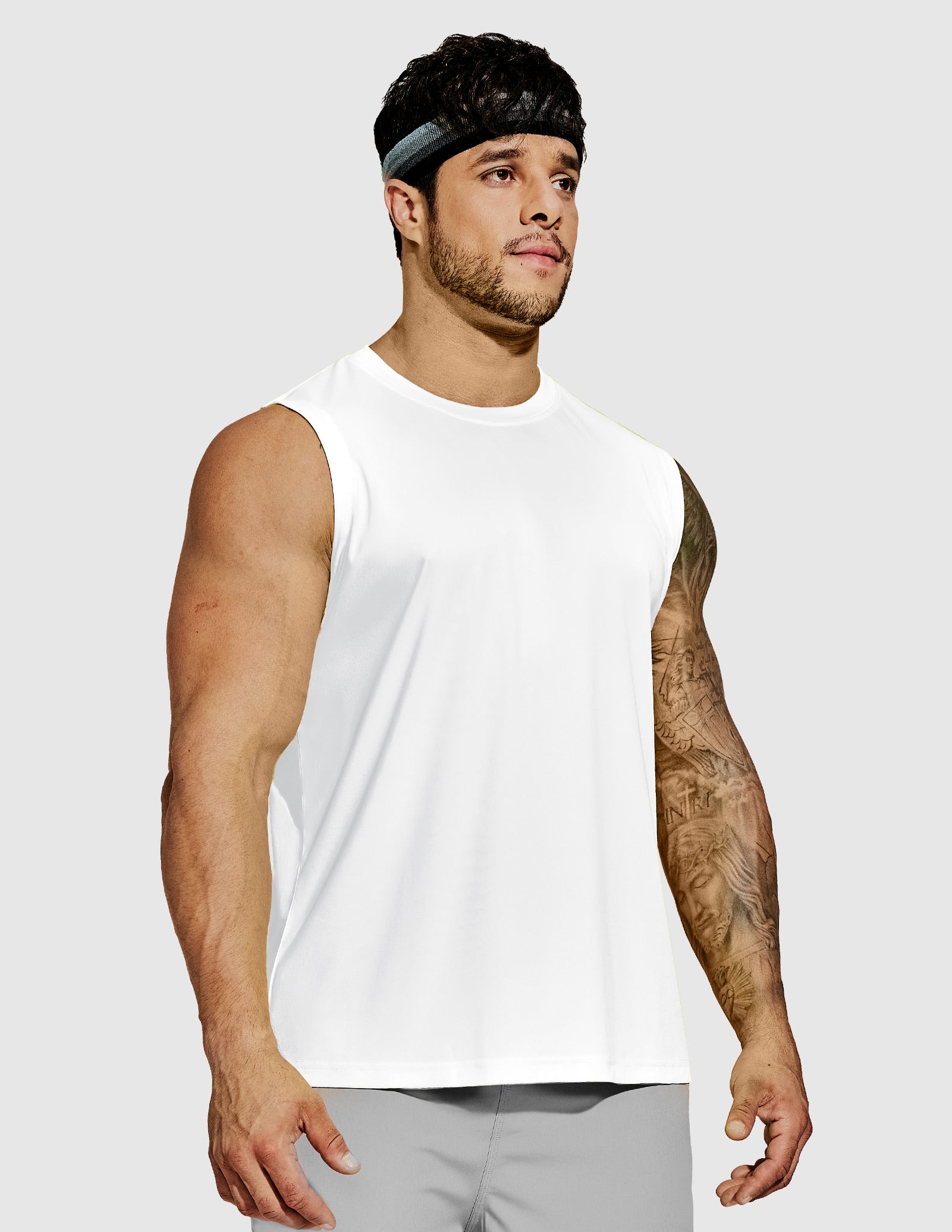 mier-breezerun-men-s-sleeveless-workout-tank-top-quick-dry-upf-50-4-way-stretch image 7
