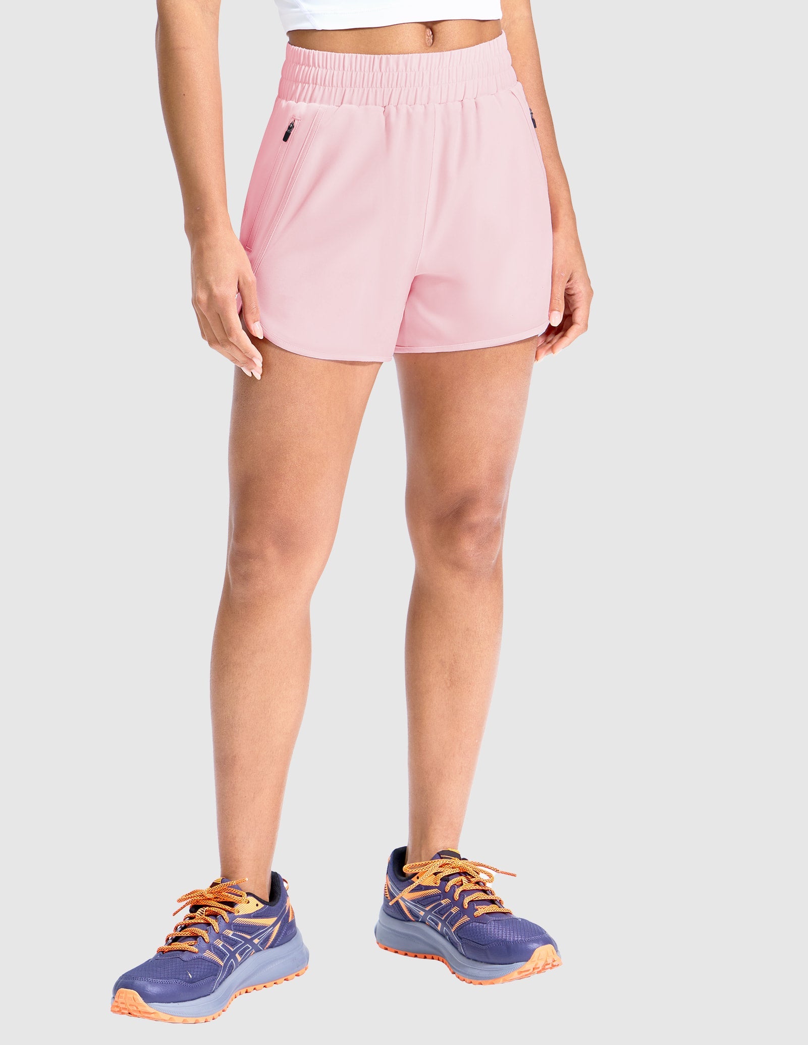 mier-sprintdry-women-s-3-running-shorts-with-mesh-liner image 5