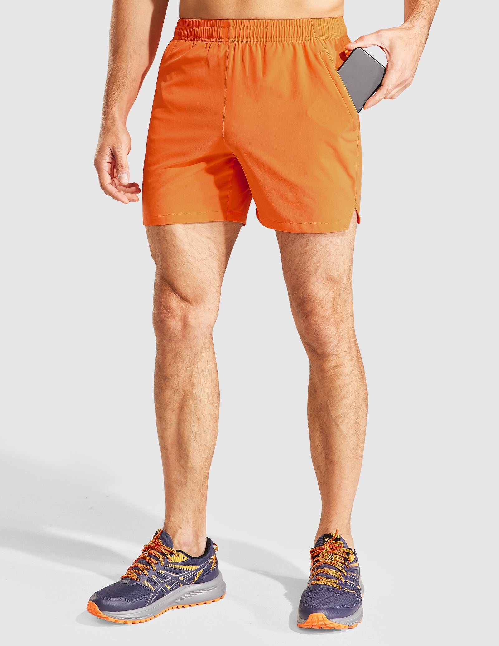mier-pacelite-men-s-5-running-shorts-with-zipper-pockets-quick-dry-mesh-ventilat image 3