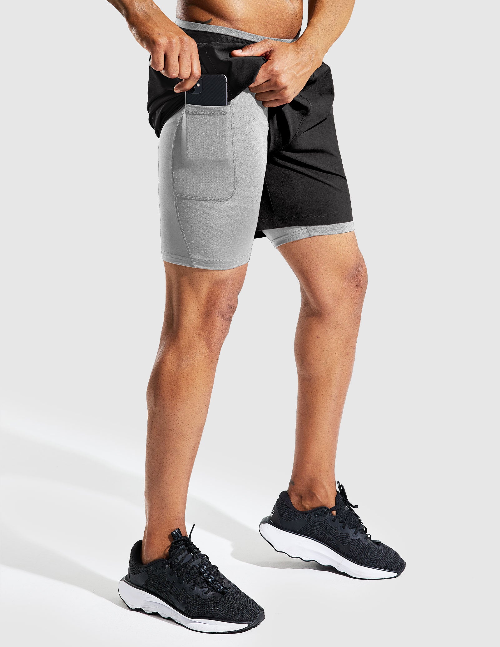 mier-men-s-sprintdry-2-in-1-running-shorts-5-with-phone-pocket-and-quick-dry-lin image 4
