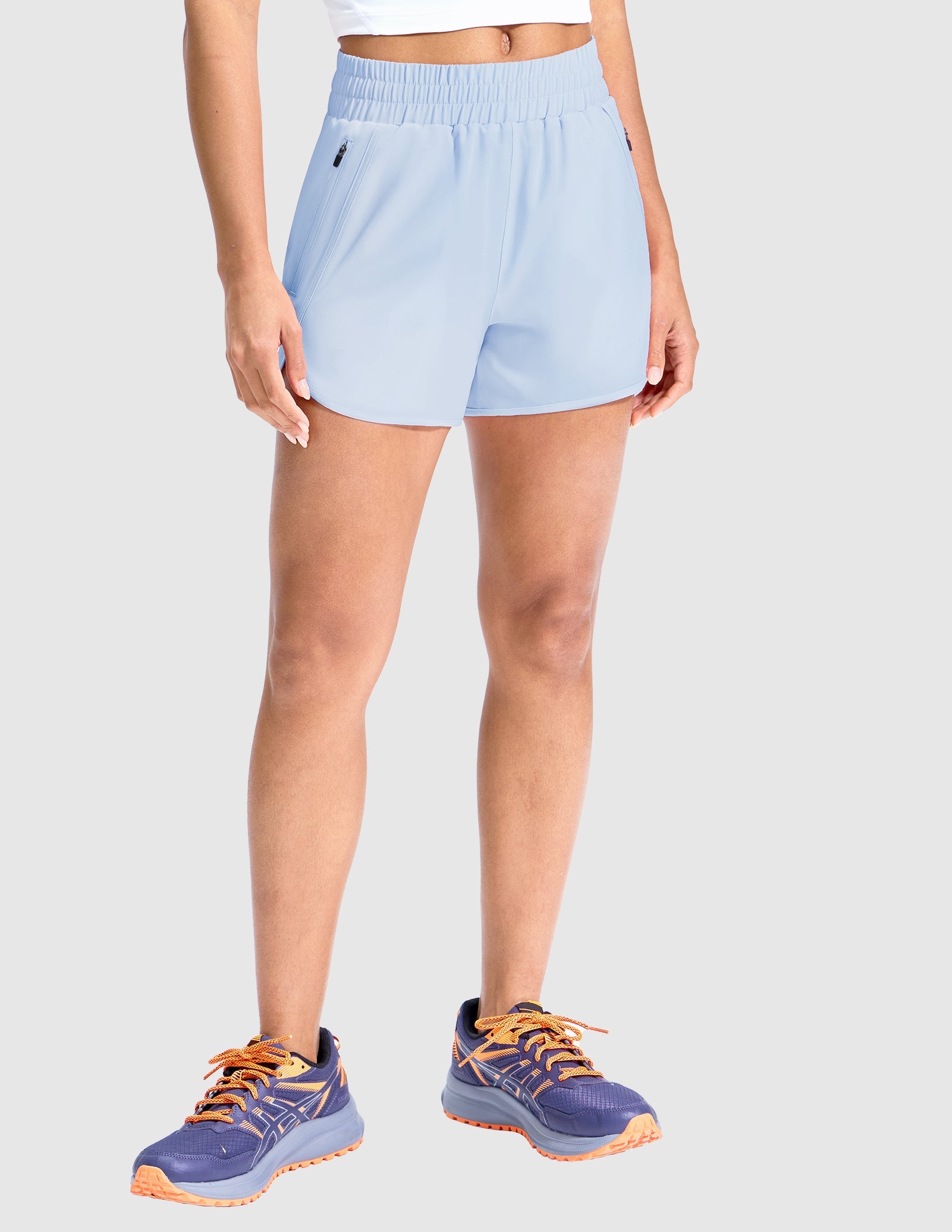 mier-sprintdry-women-s-3-running-shorts-with-mesh-liner image 4