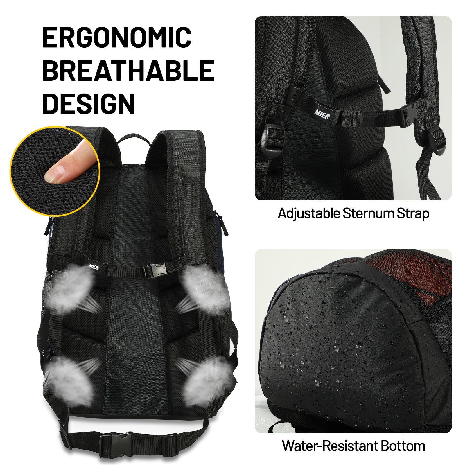 mier-40l-basketball-backpack-large-sports-gym-bag-with-ventilated-shoe-compartme image 5
