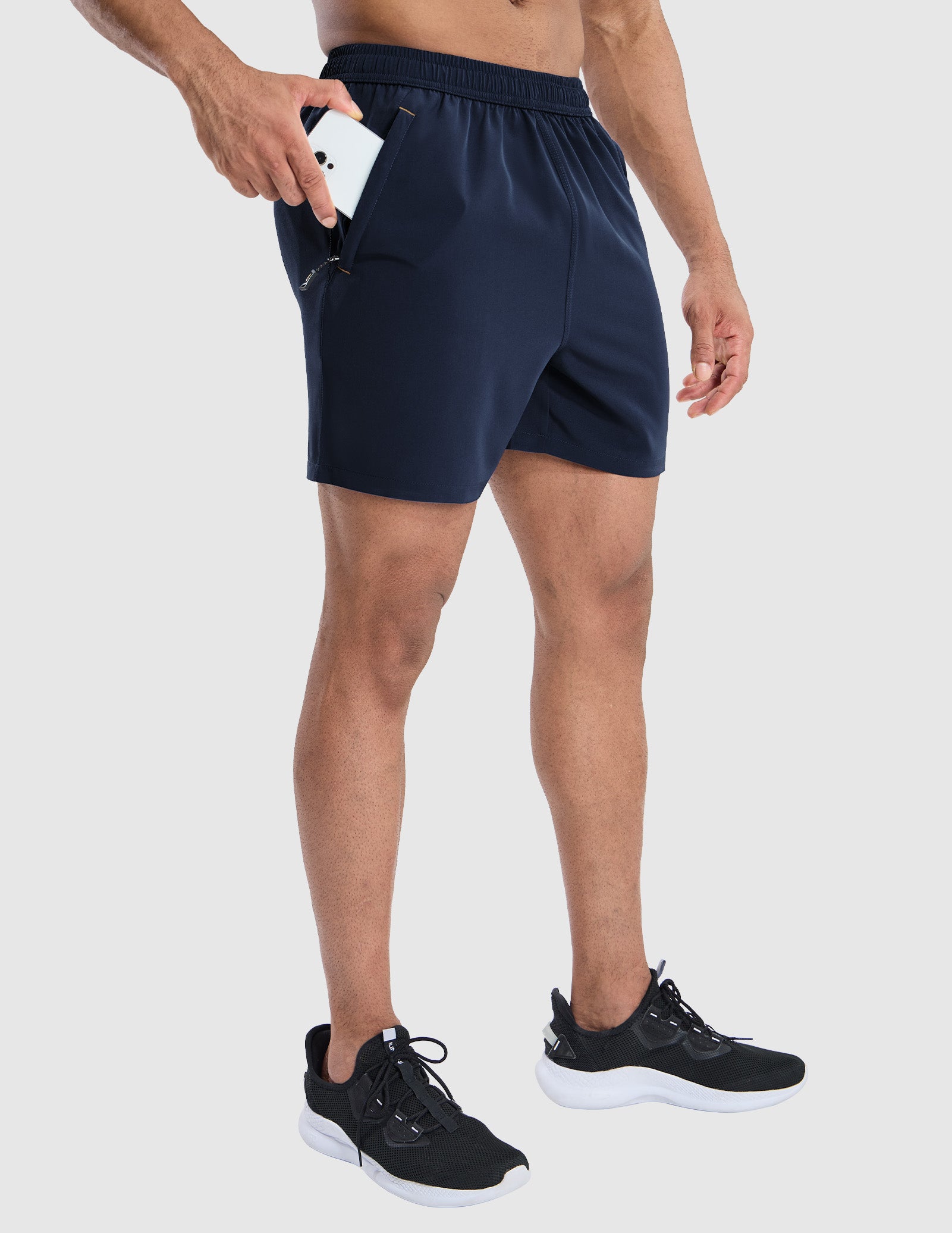 mier-sprintdry-5-men-s-running-shorts-recycled-stretch-athletic-shorts-with-line image 2