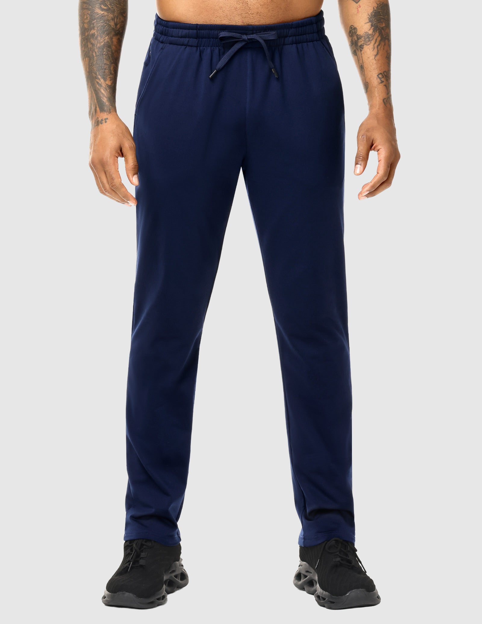 mier-men-s-fleece-lined-athletic-pants-cold-weather-joggers-with-4-pockets-and-z image 7