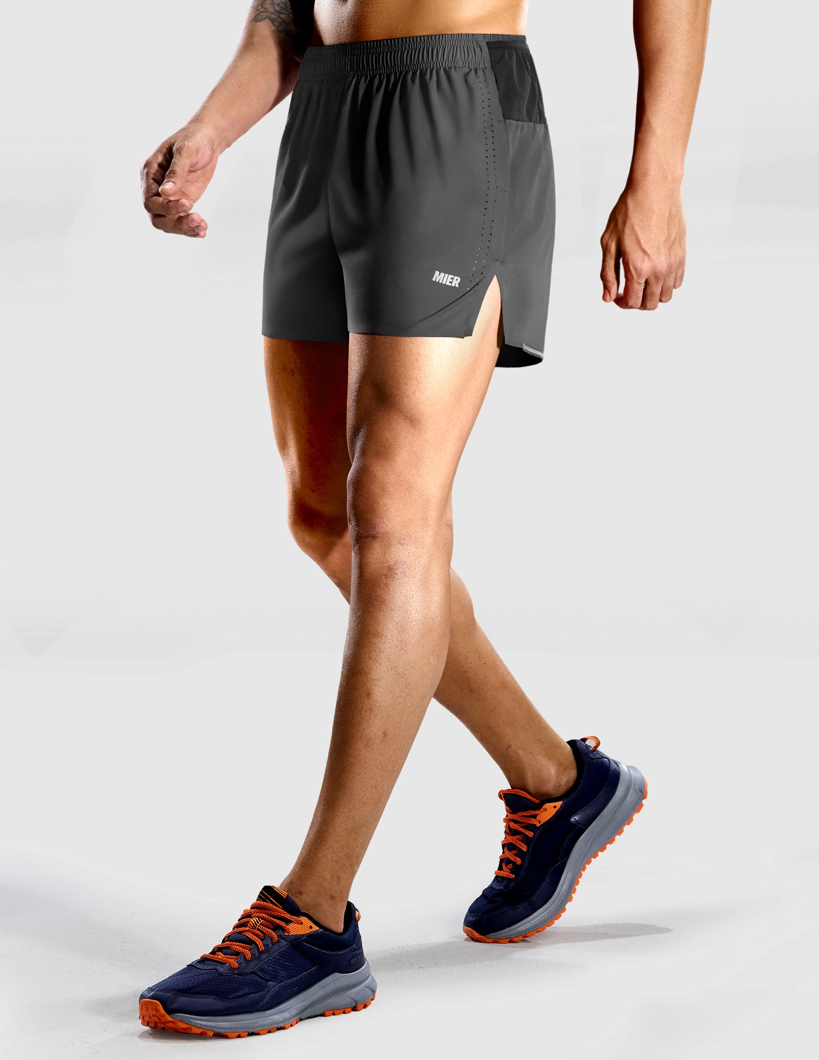 mier-limitless-men-s-3-5-running-shorts-with-breathable-liner-marathon-training- image 2