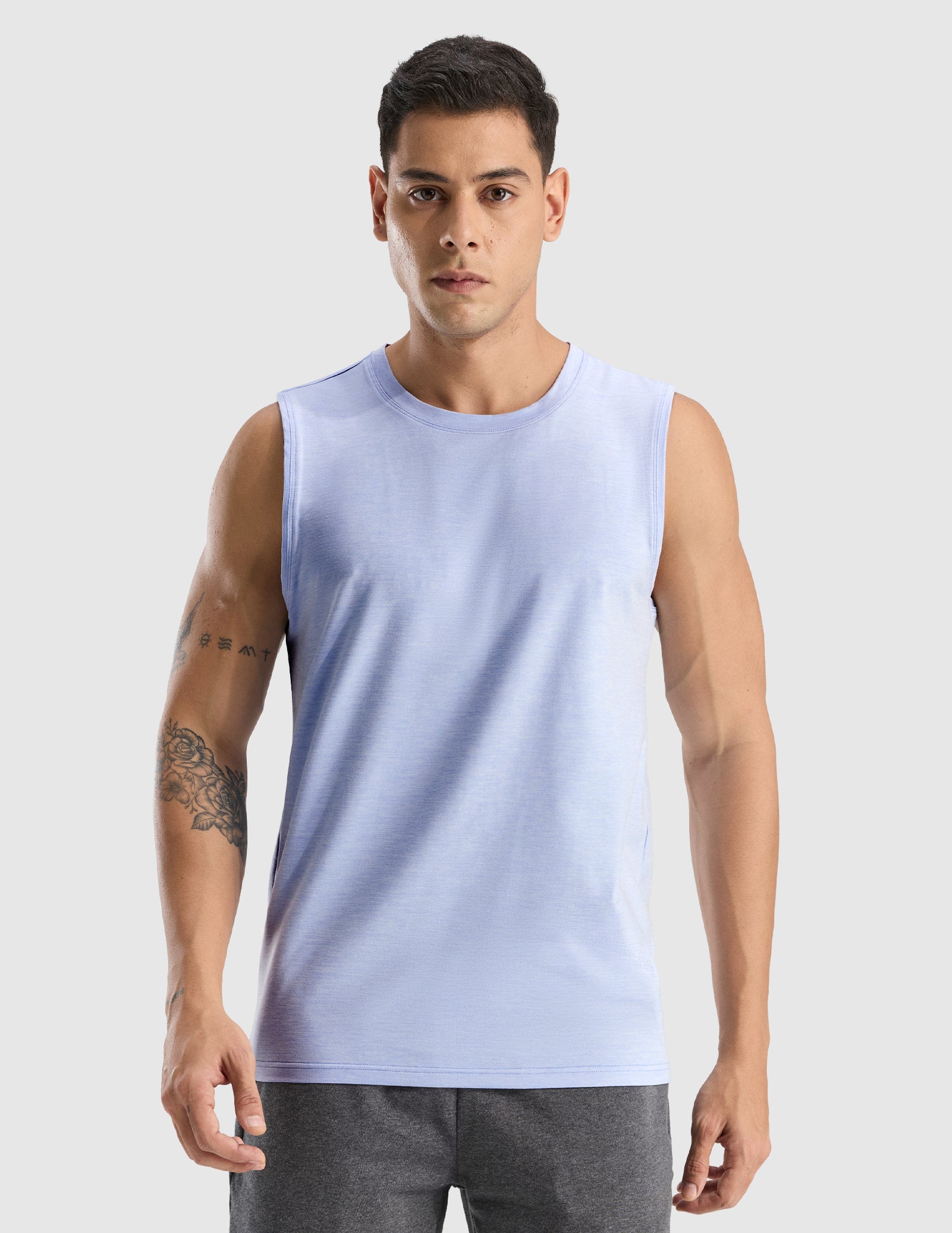 mier-x-sofort-men-s-ultra-soft-peached-performance-muscle-tank-cloud-knit-sleeve image 1