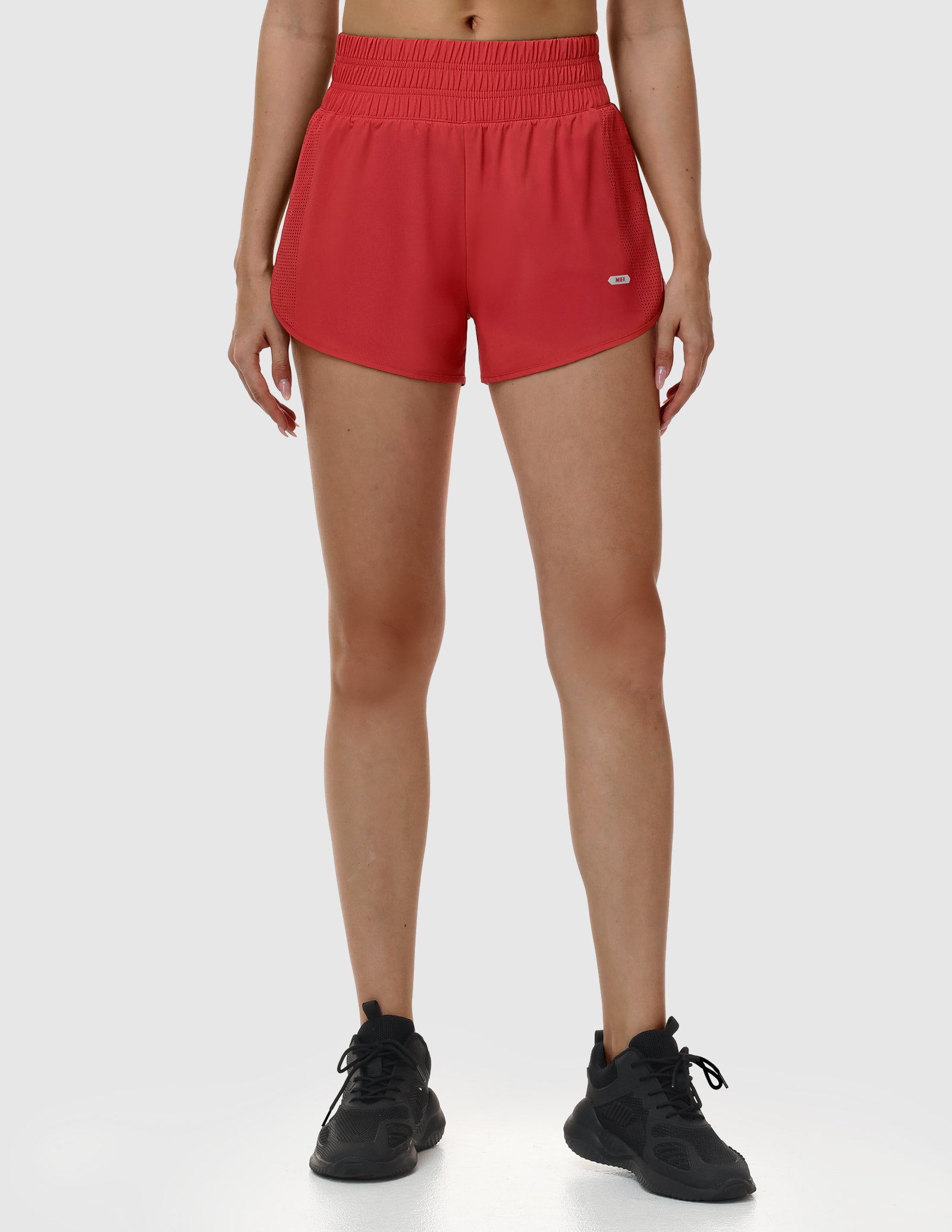 mier-women-s-pacelite-2-in-1-running-shorts-3-with-breathable-mesh-liner-and-pho image 5