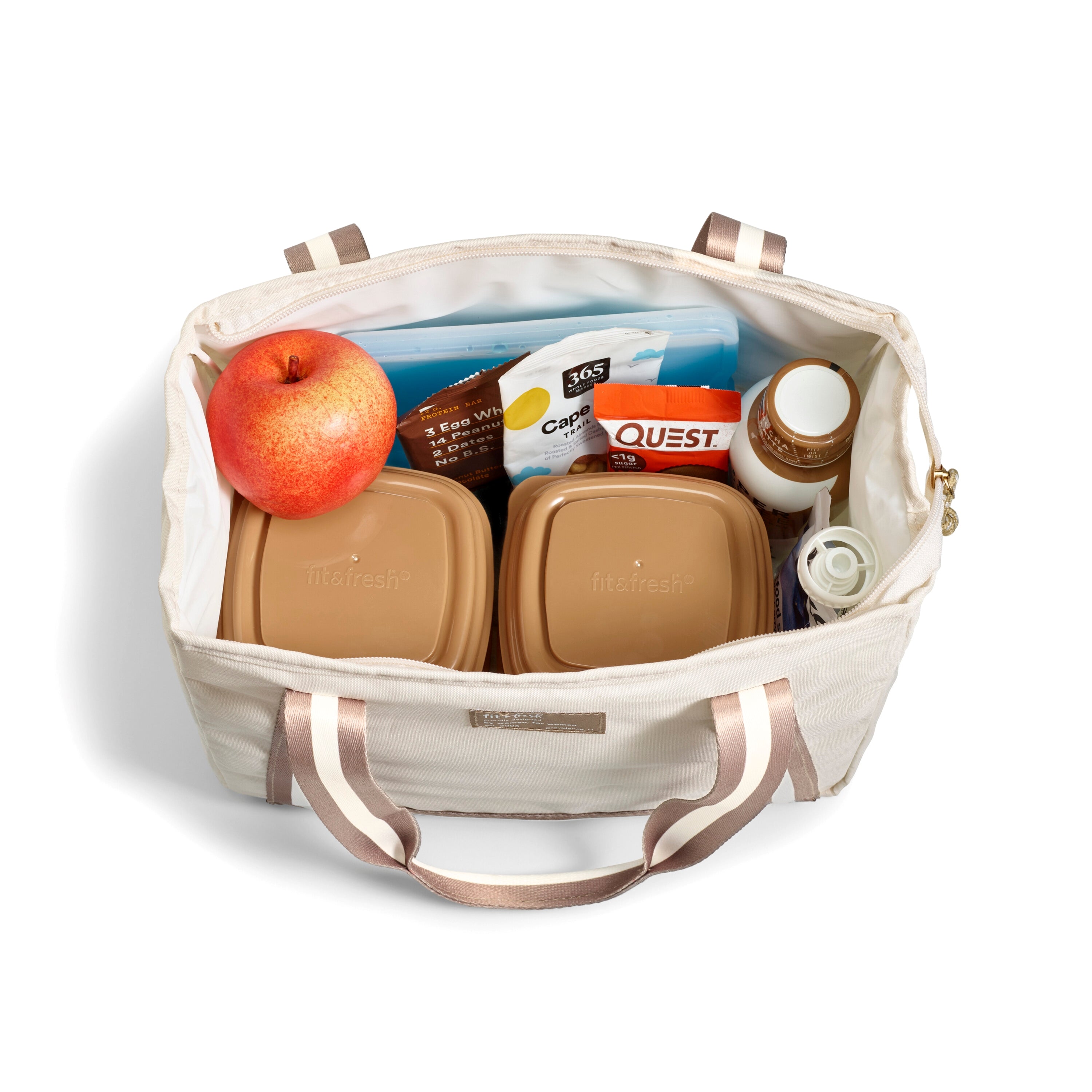fit-fresh-everleigh-lunch-bag-with-lunch-kit-cream-xl-roomy-insulated-lunch-bag- image 6