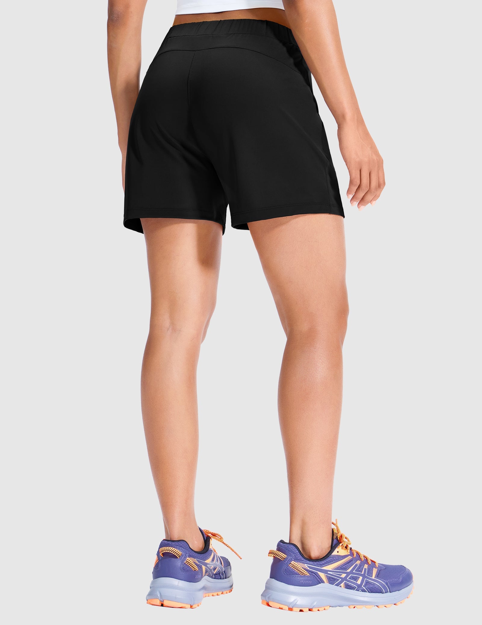 mier-women-s-4-inch-nylon-spandex-athletic-workout-shorts image 8