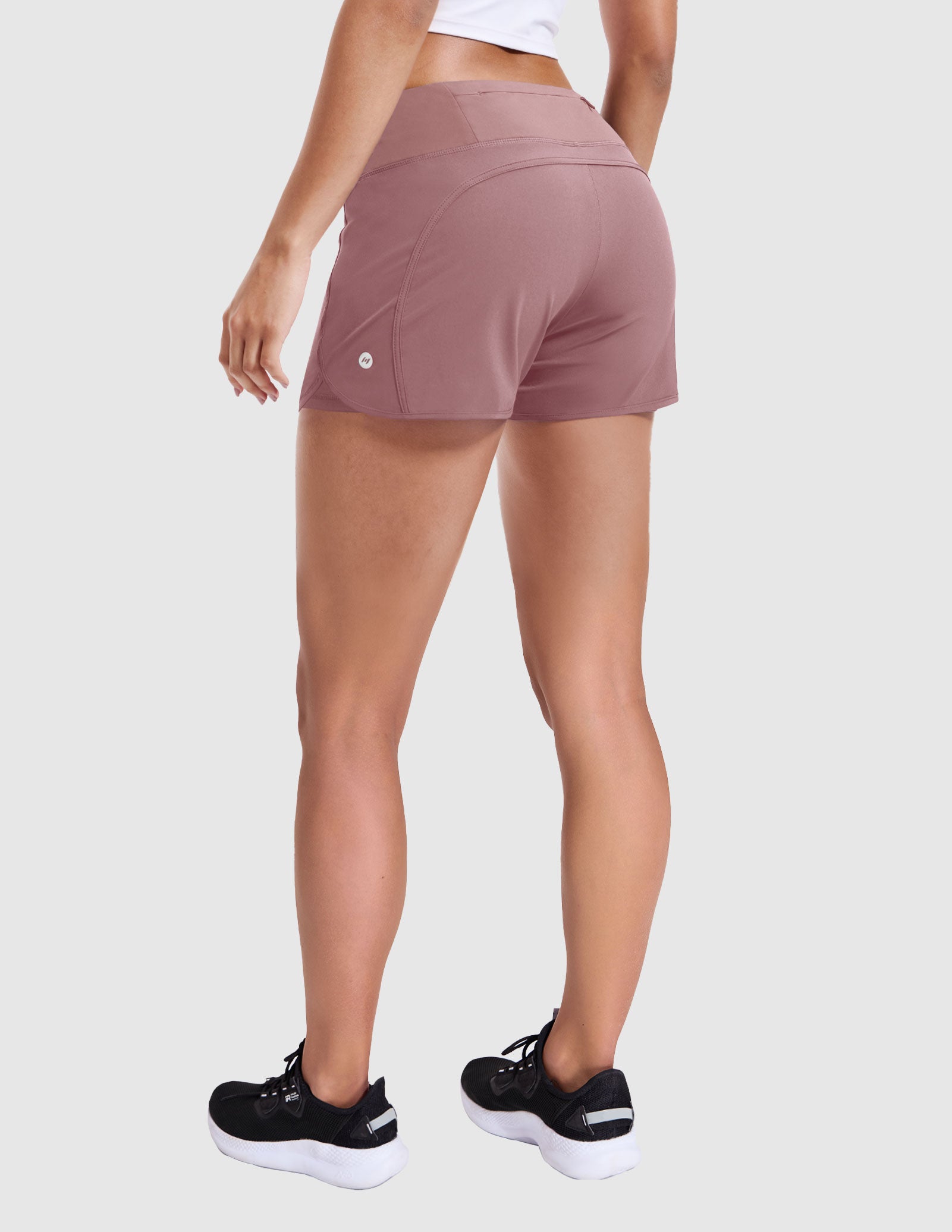mier-pacelite-women-s-2-in-1-running-shorts-3-high-waisted-quick-dry-shorts-with image 2
