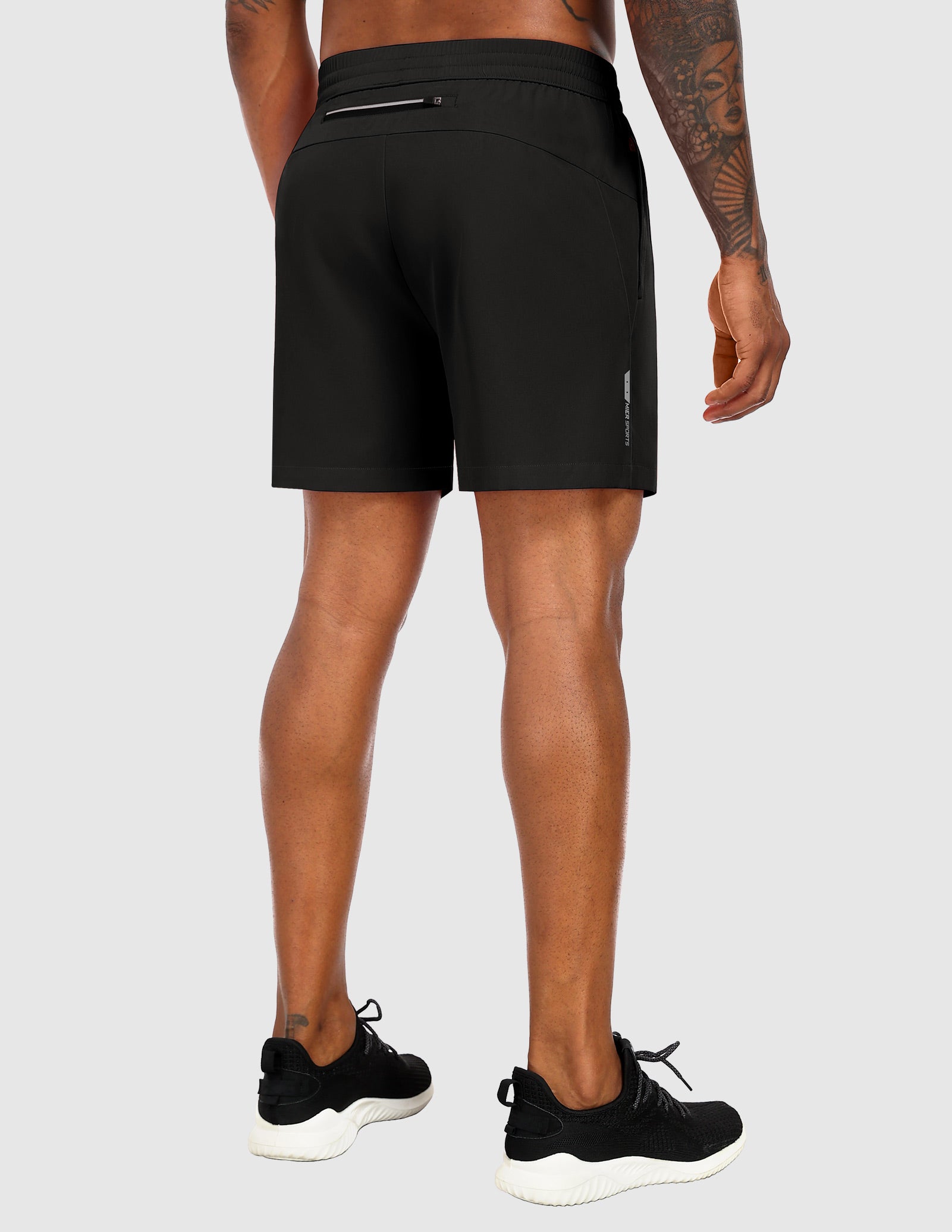 mier-sprintdry-men-s-5-running-shorts-with-phone-pocket-3-zip-pockets-reflective image 3