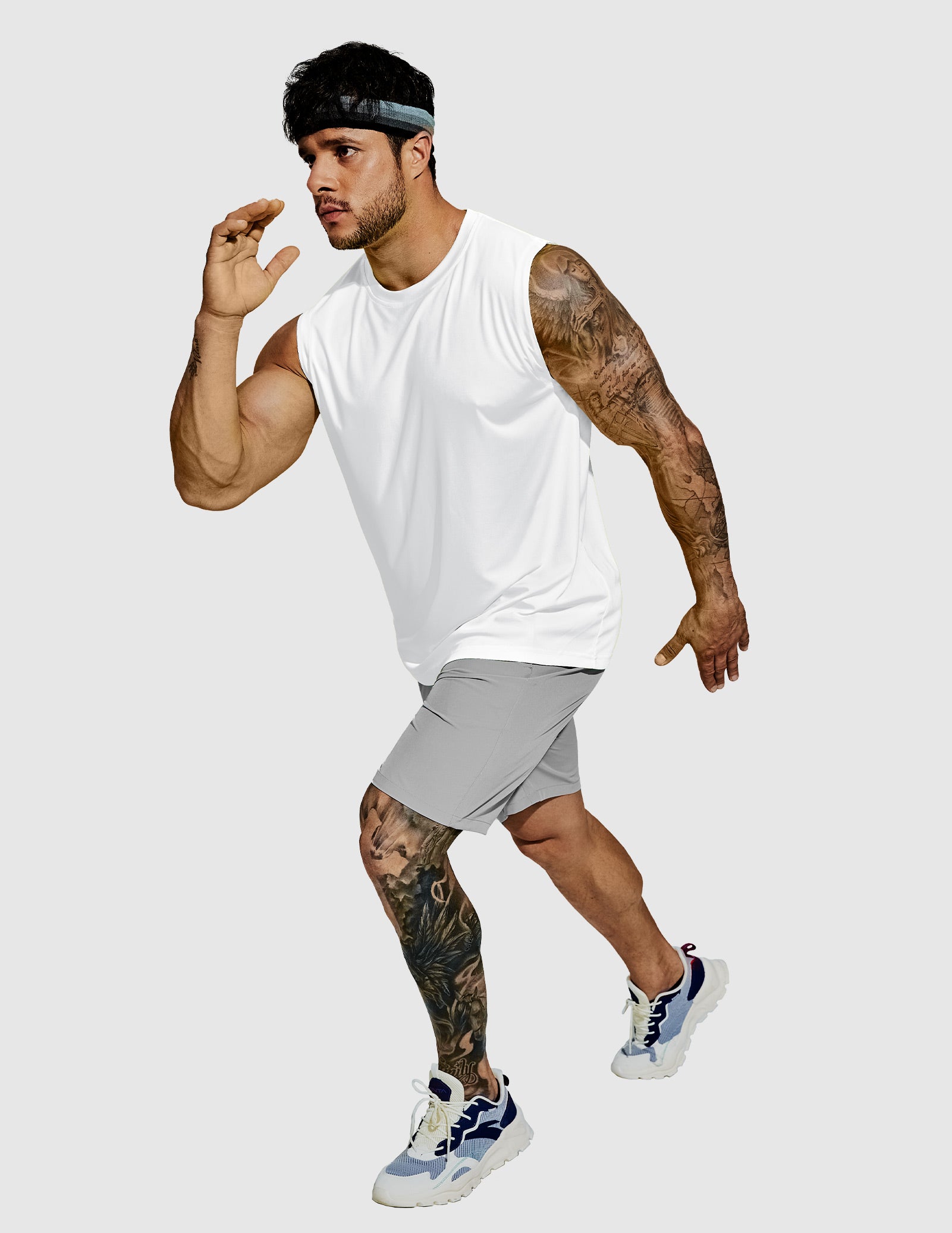 mier-breezerun-men-s-sleeveless-workout-tank-top-quick-dry-upf-50-4-way-stretch image 3