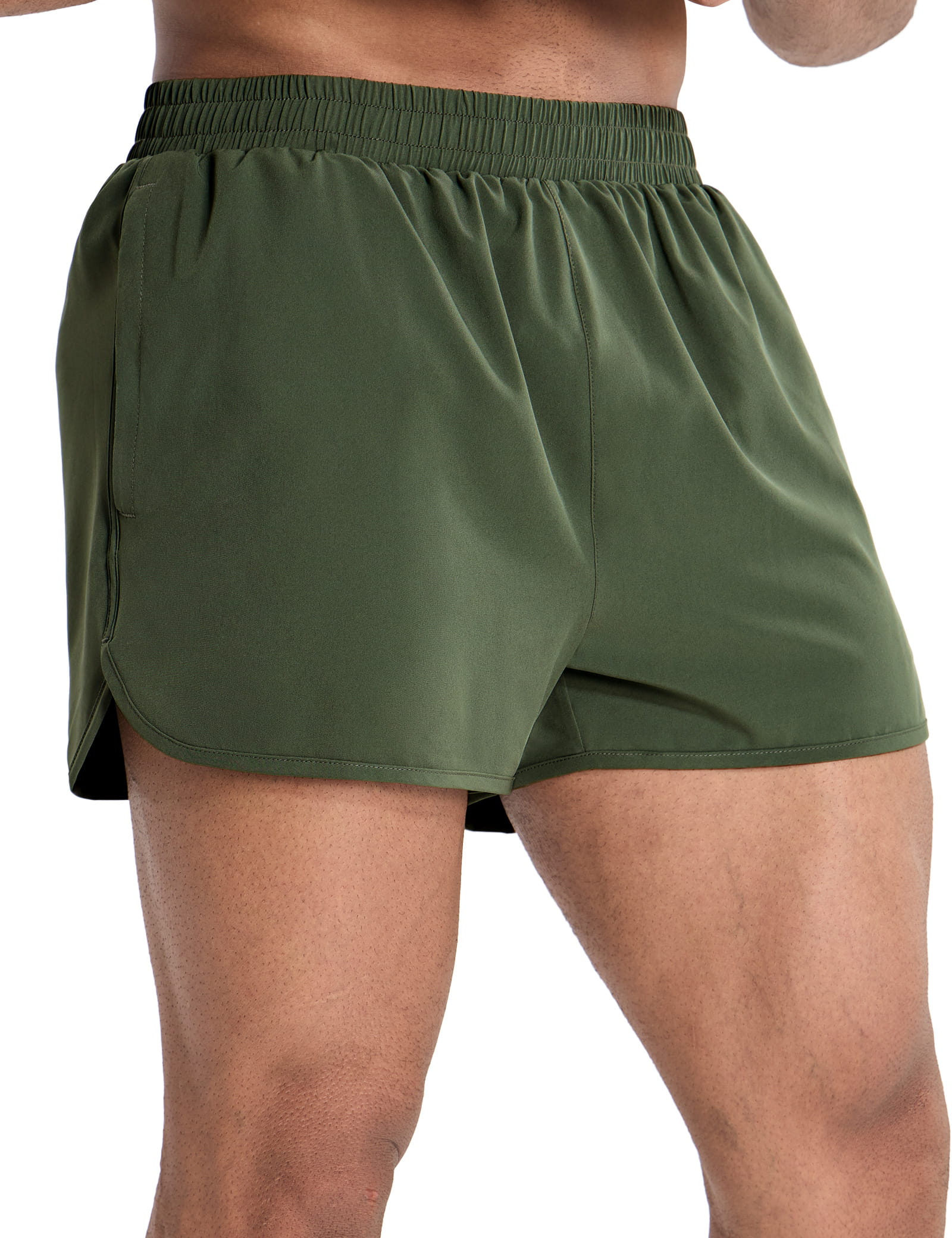 mier-pacelite-men-s-3-split-running-shorts-with-brief-lightweight-quick-dry-race image 6