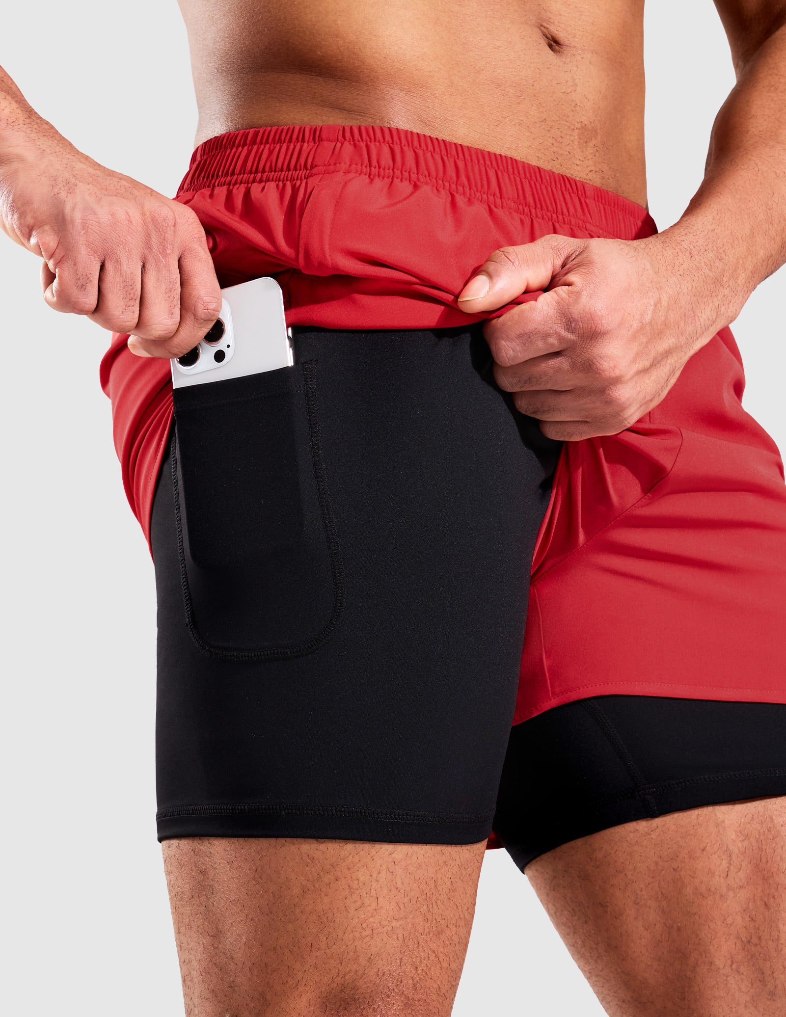 mier-sprintdry-men-s-3-2-in-1-running-shorts-with-5-compression-liner image 7