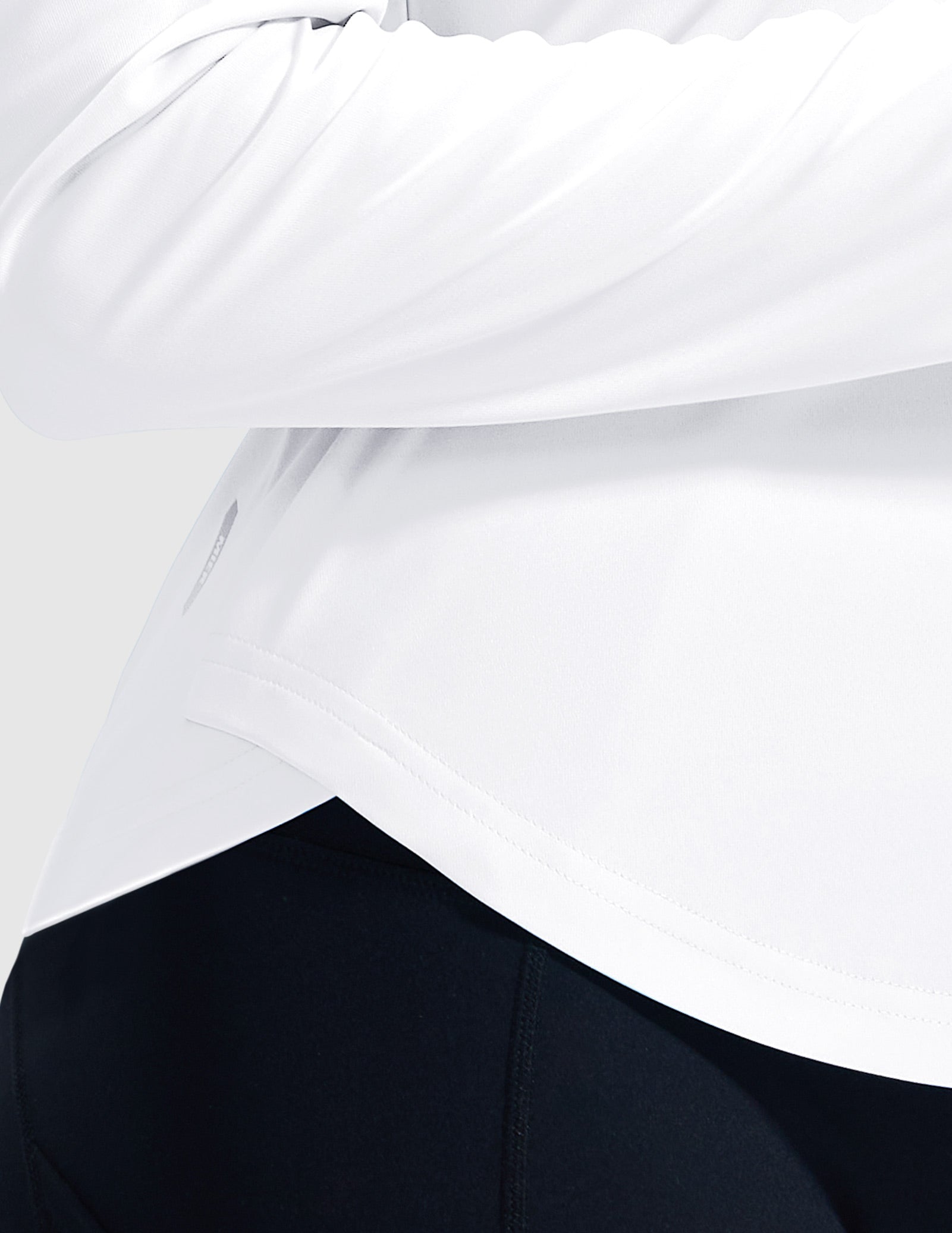 mier-tempocool-women-s-upf-50-v-neck-long-sleeve-running-tee image 6