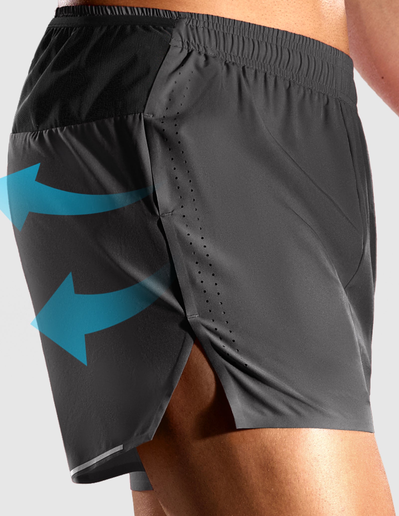 mier-limitless-men-s-3-5-running-shorts-with-breathable-liner-marathon-training- image 5