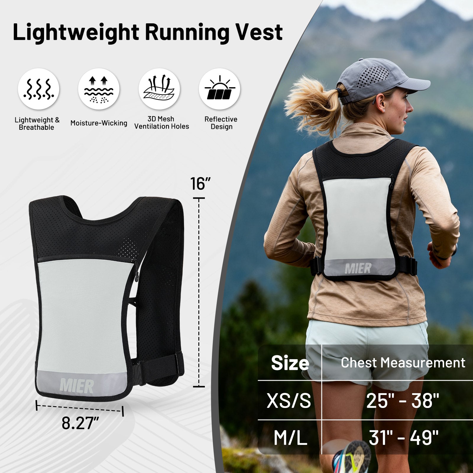 mier-running-hydration-vest-with-500ml-bpa-free-soft-flask-for-women-men image 5