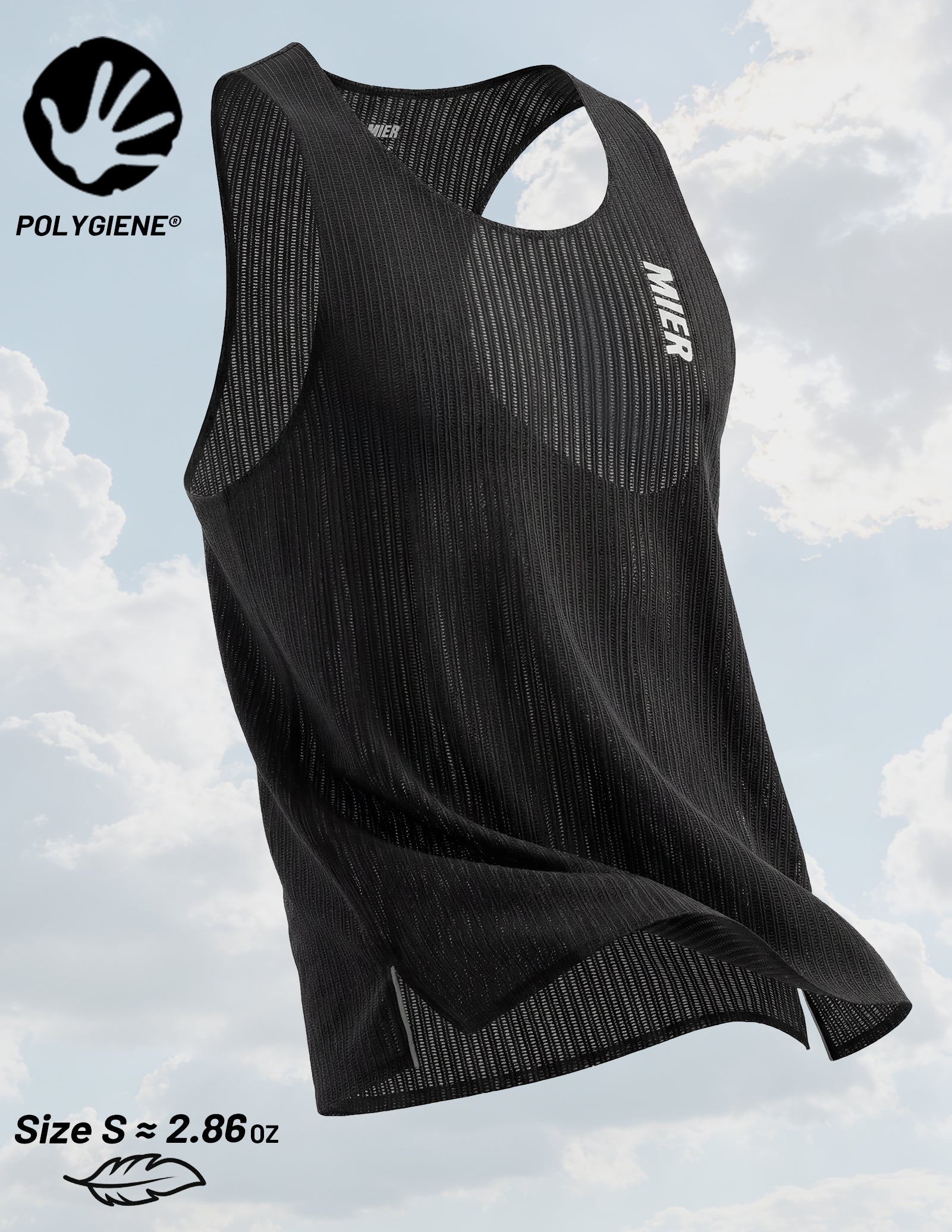 mier-limitless-men-s-running-race-singlet-2-5-oz-ultralight-airmesh-race-tank image 6