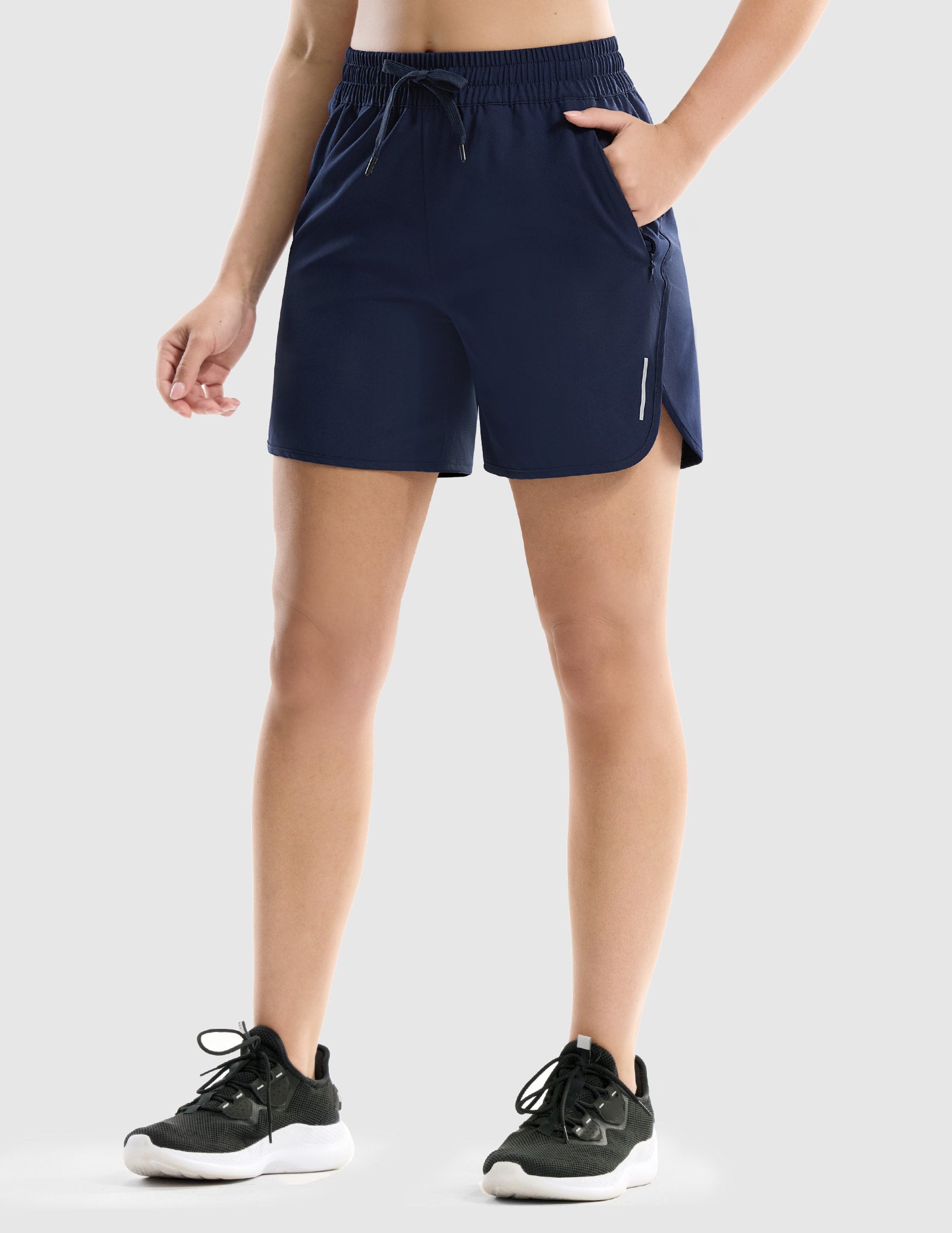 mier-women-s-sprintdry-5-inch-performance-utility-running-shorts-with-2-zipper-p image 2