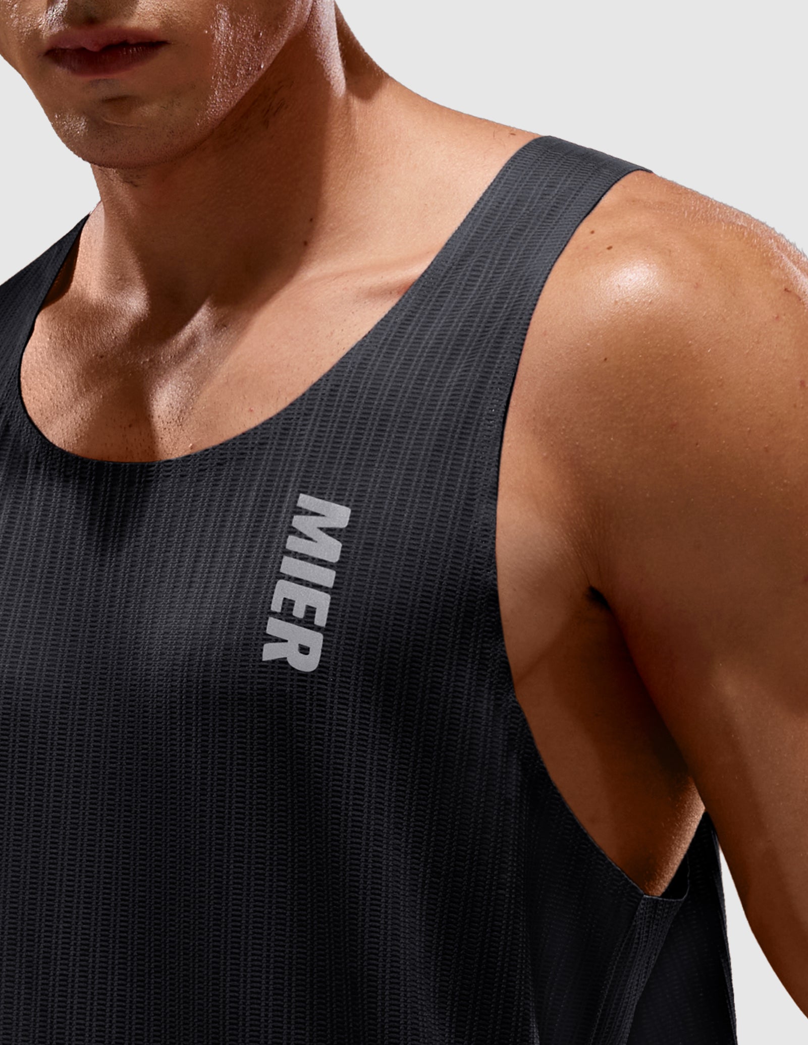 mier-limitless-men-s-running-race-singlet-2-5-oz-ultralight-airmesh-race-tank image 5
