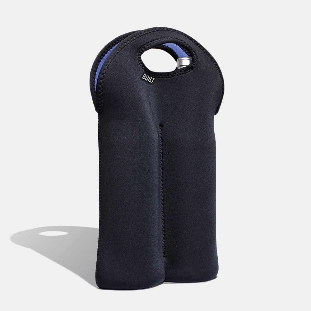 built-two-bottle-neoprene-wine-tote-with-soft-grip-handles image 2