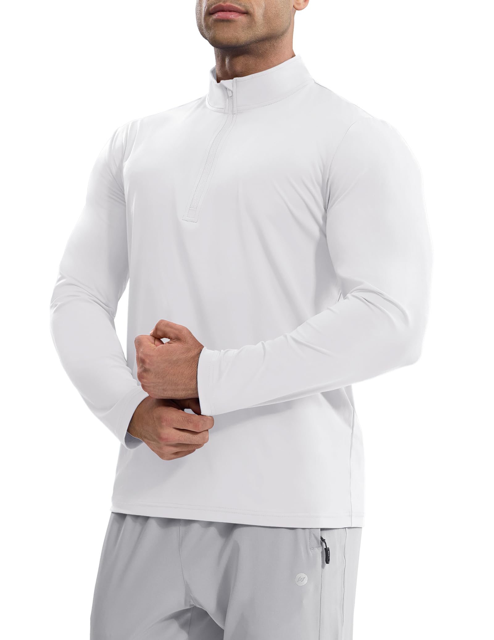 mier-men-s-long-sleeve-1-4-zip-performance-base-layer-shirt image 5