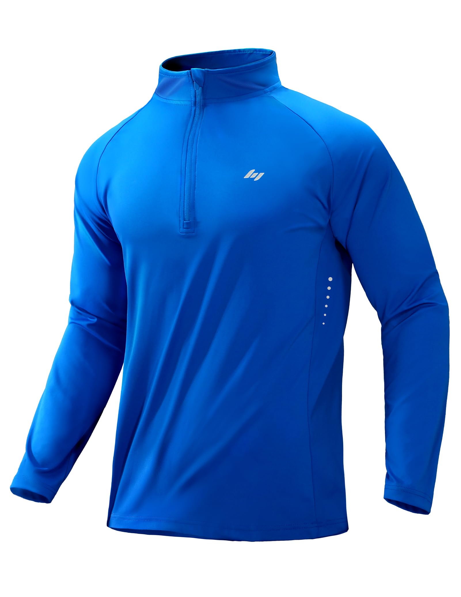 mier-men-s-long-sleeve-train-1-4-zip-upf-50-quick-dry-4-way-stretch-running-pull image 2