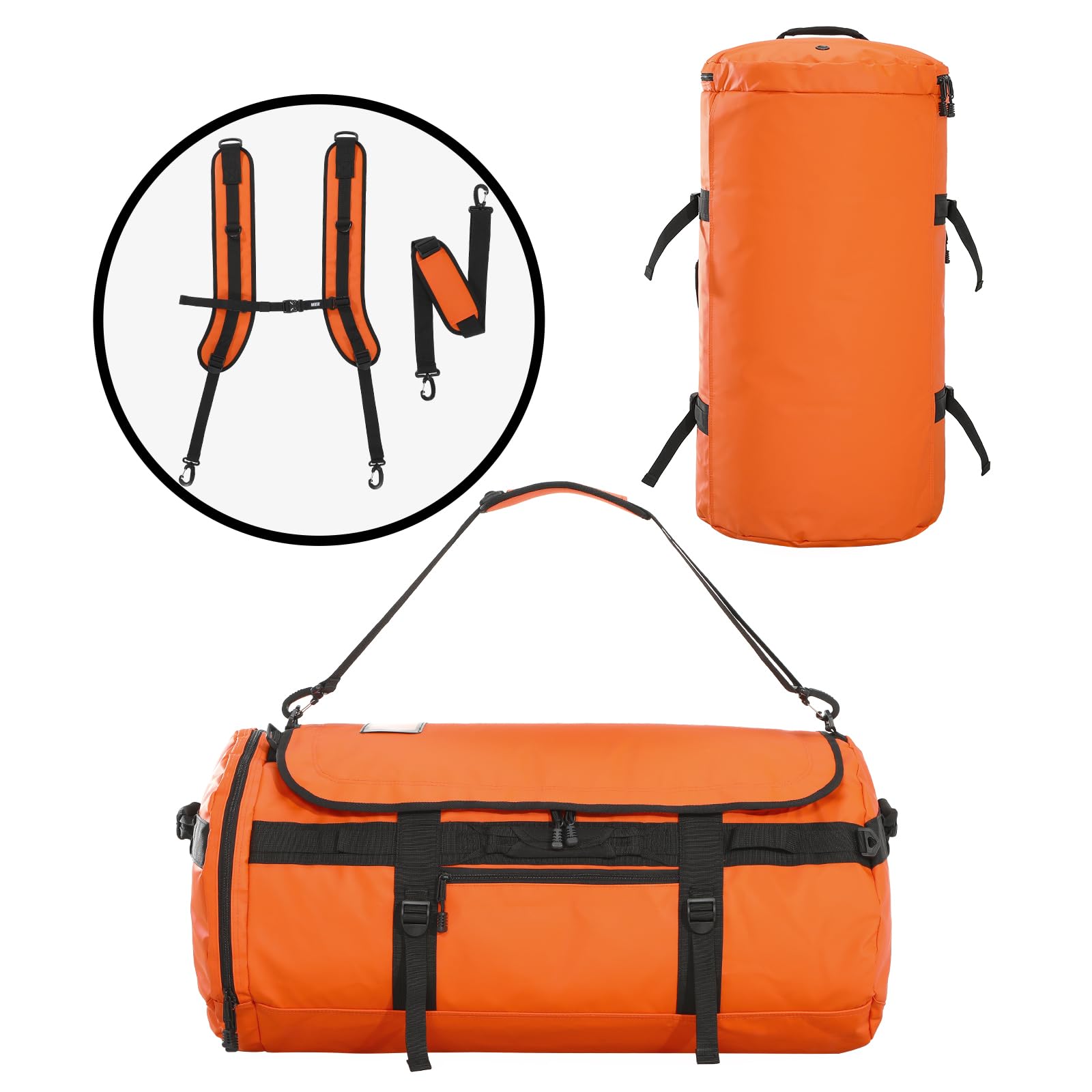 mier-large-duffel-backpack-sports-gym-bag-with-shoe-compartment-45l-60l-90l-trav image 6