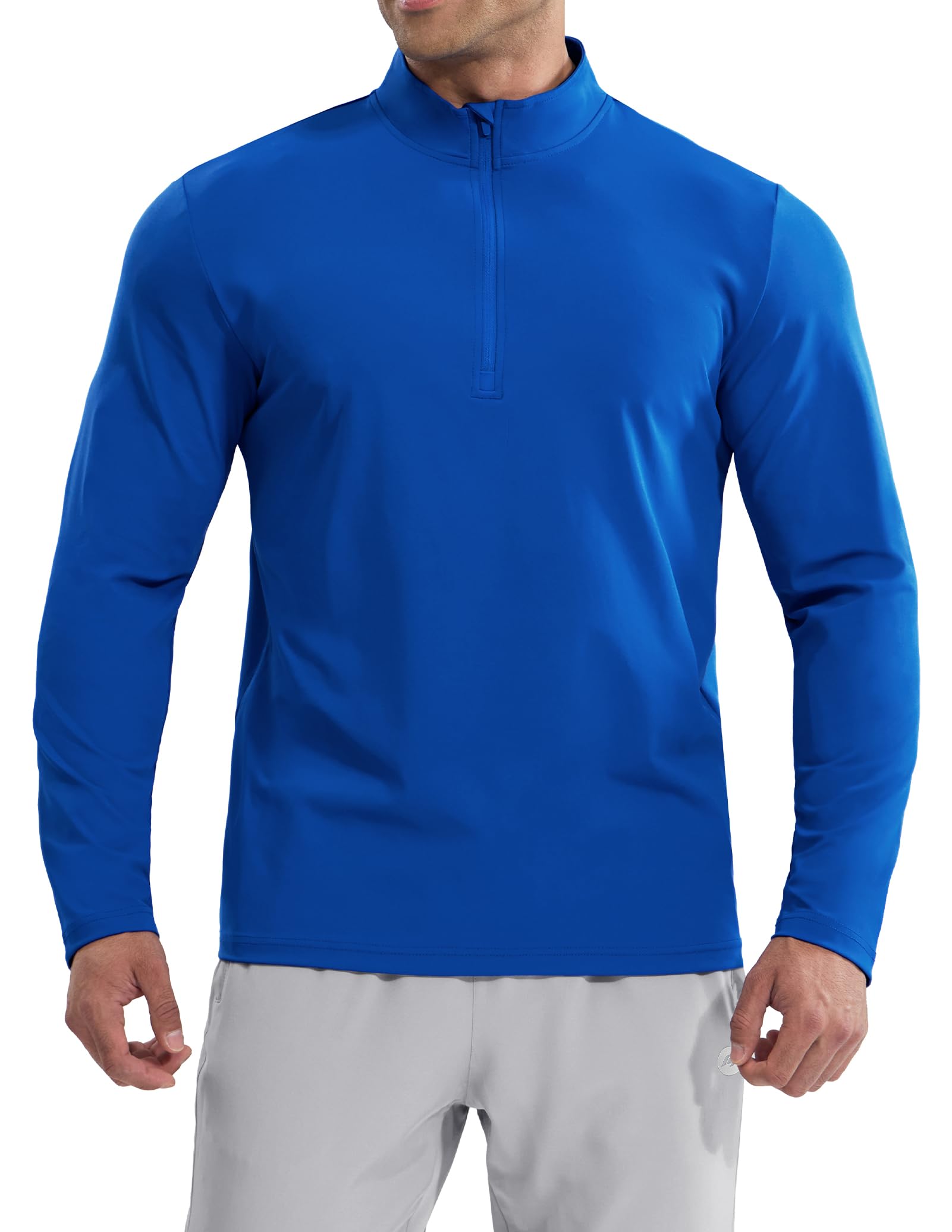 mier-men-s-long-sleeve-1-4-zip-performance-base-layer-shirt image 7