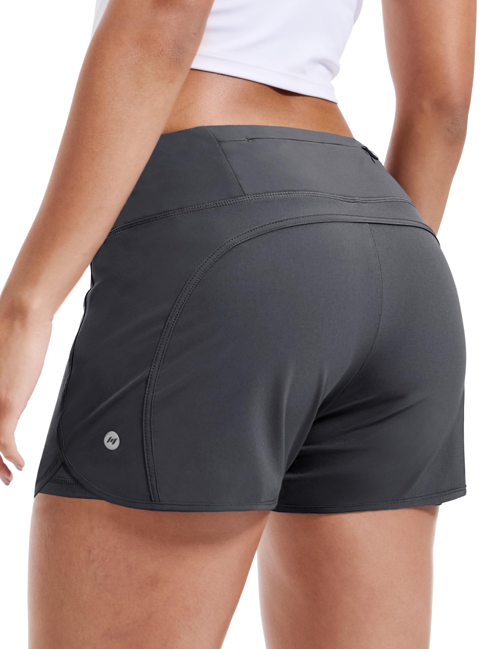 mier-pacelite-women-s-2-in-1-running-shorts-3-high-waisted-quick-dry-shorts-with image 6