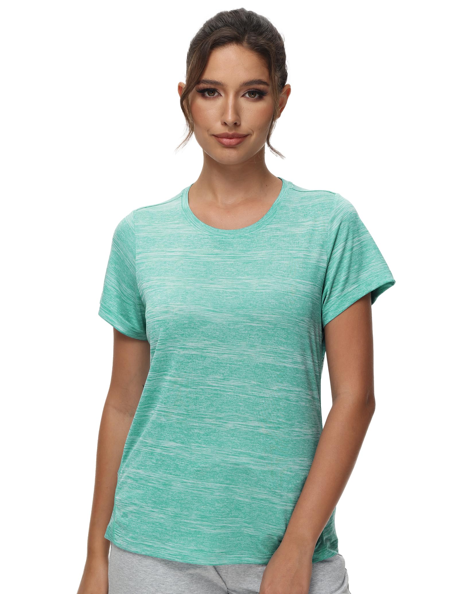 mier-women-s-athletic-t-shirt-quick-dry-moisture-wicking-performance-tee image 2