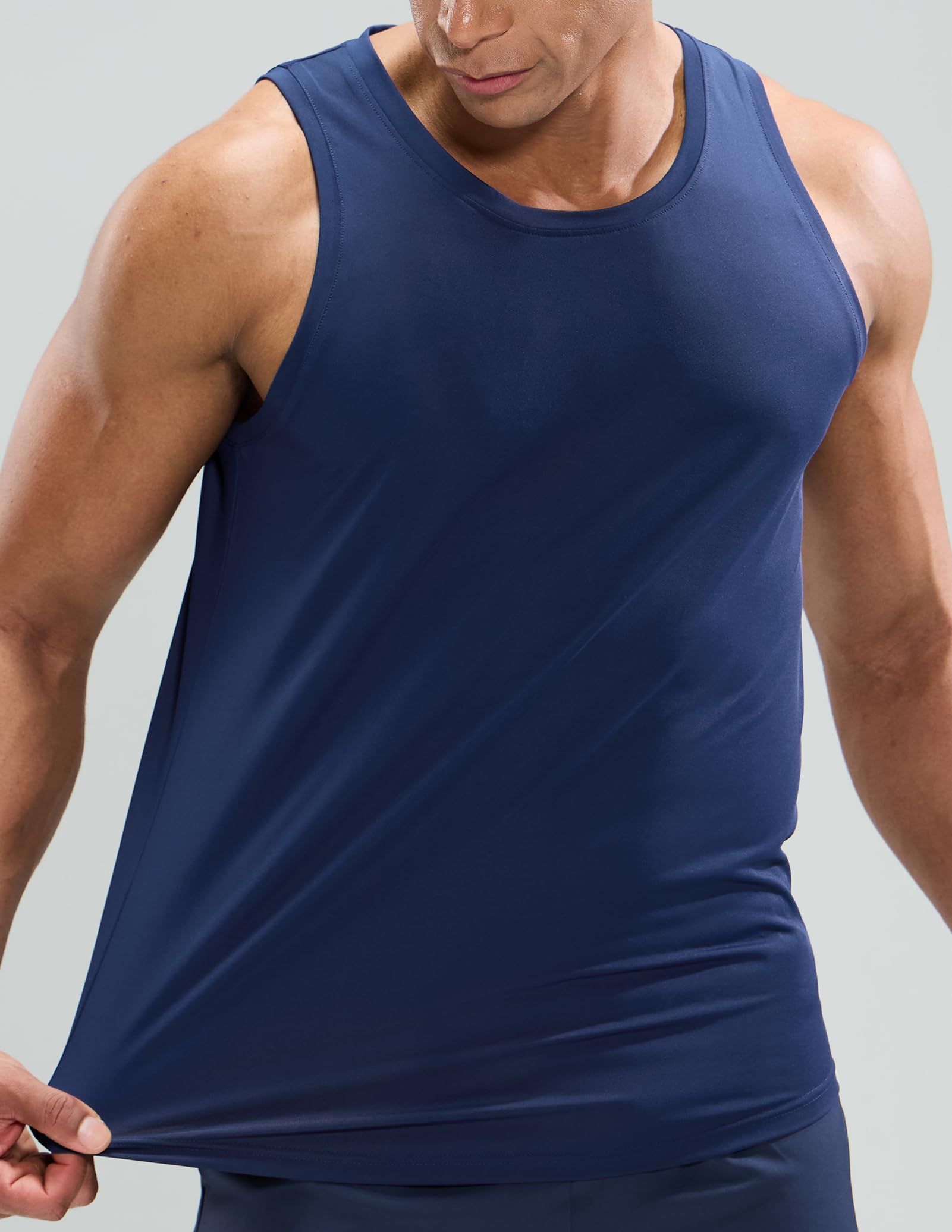mier-breezerun-men-s-sleeveless-running-tank-quick-dry-4-way-stretch-sprintdry-w image 7